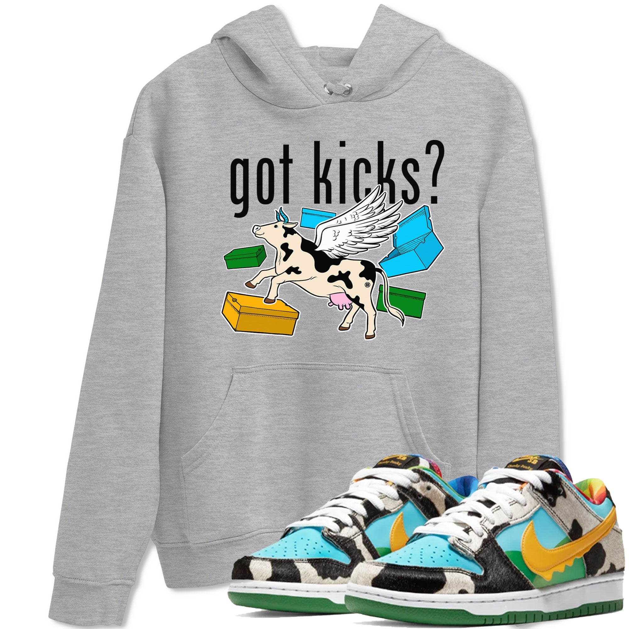 Cow Got Kicks snkmatch Tees - Dunk Chunky Dunky
