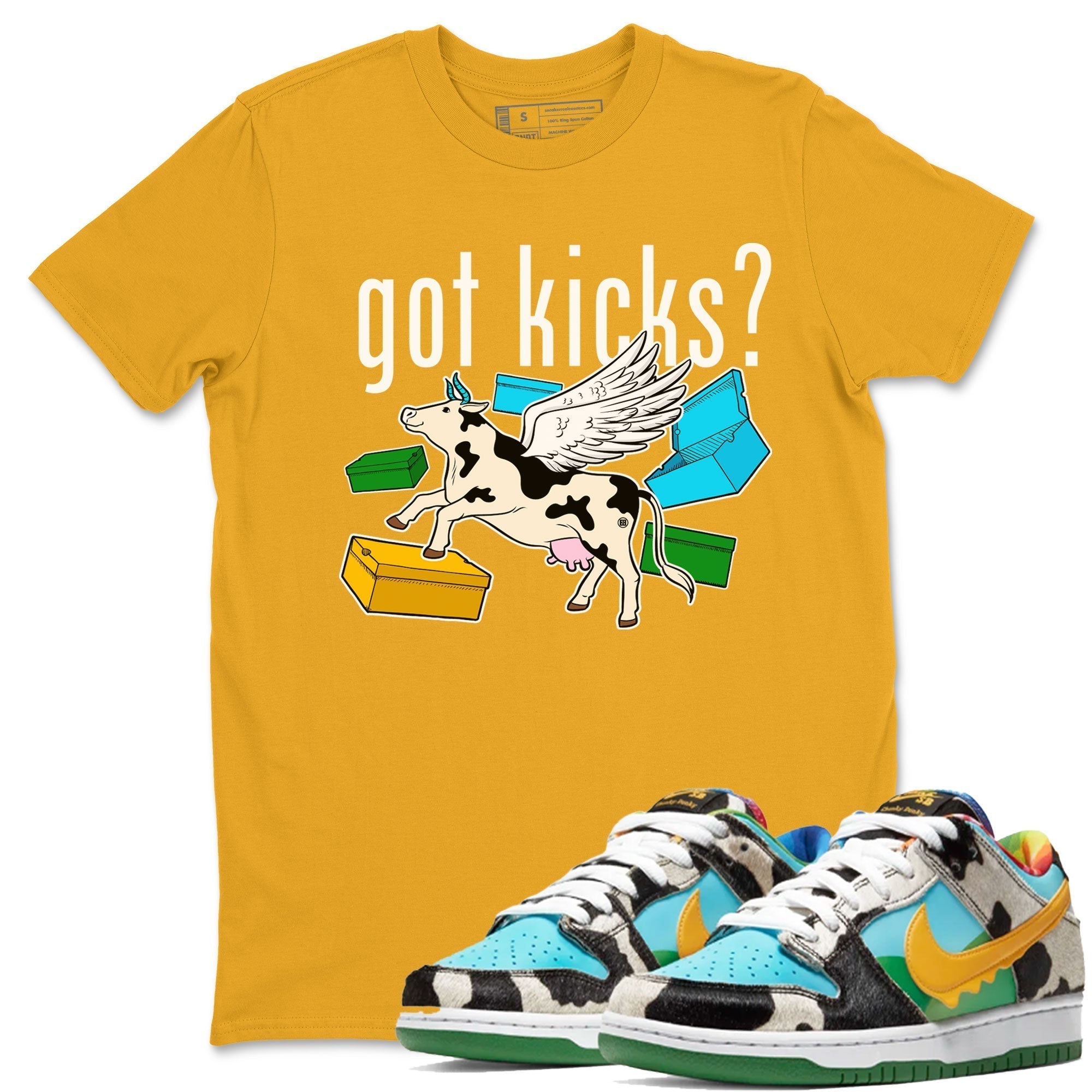 Cow Got Kicks snkmatch Tees - Dunk Chunky Dunky