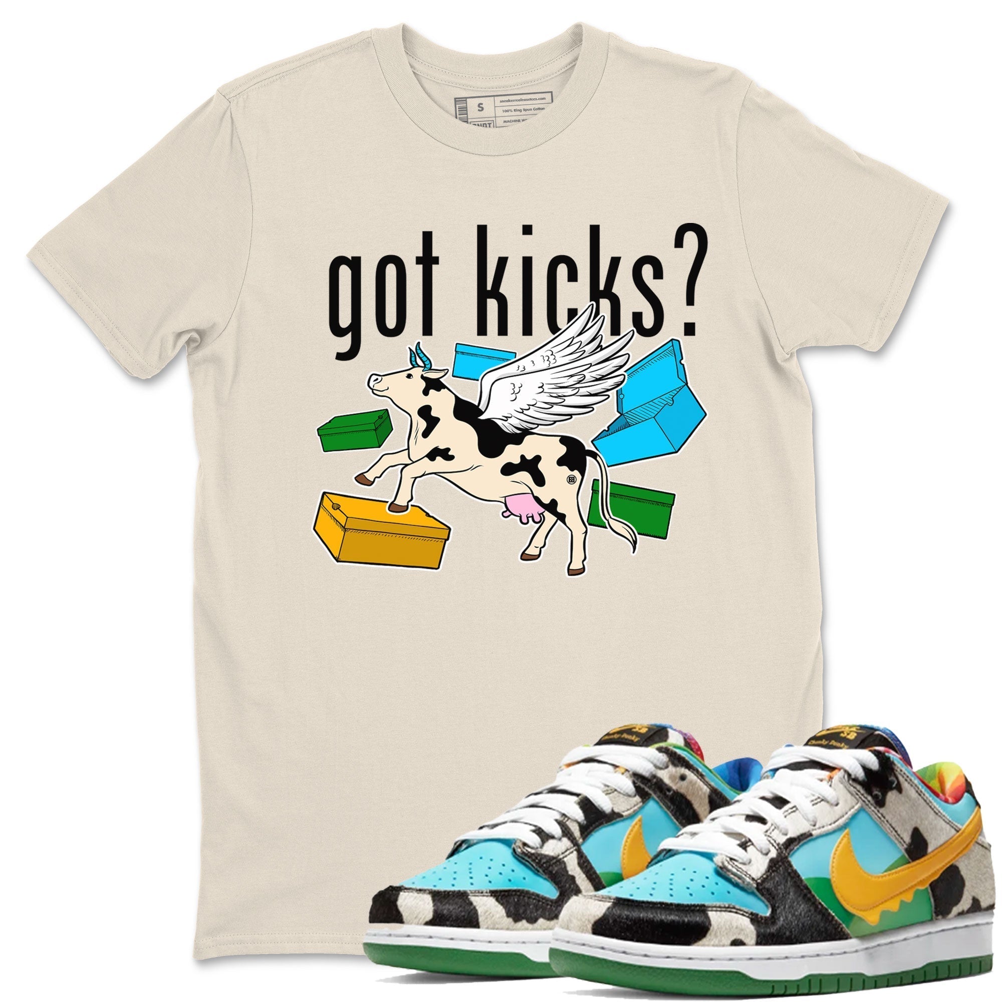 Cow Got Kicks snkmatch Tees - Dunk Chunky Dunky