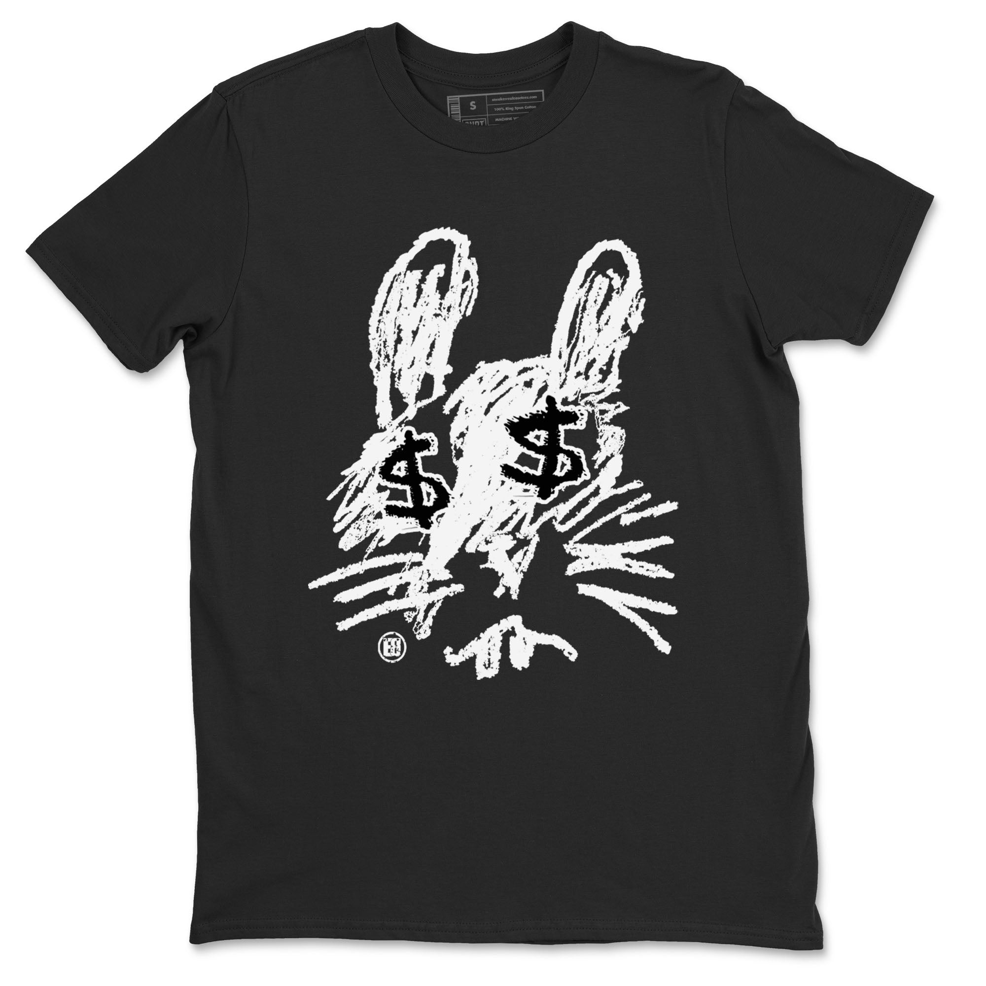 Crayon Bunny snkmatch Tees - Air Jordan 1 Black White