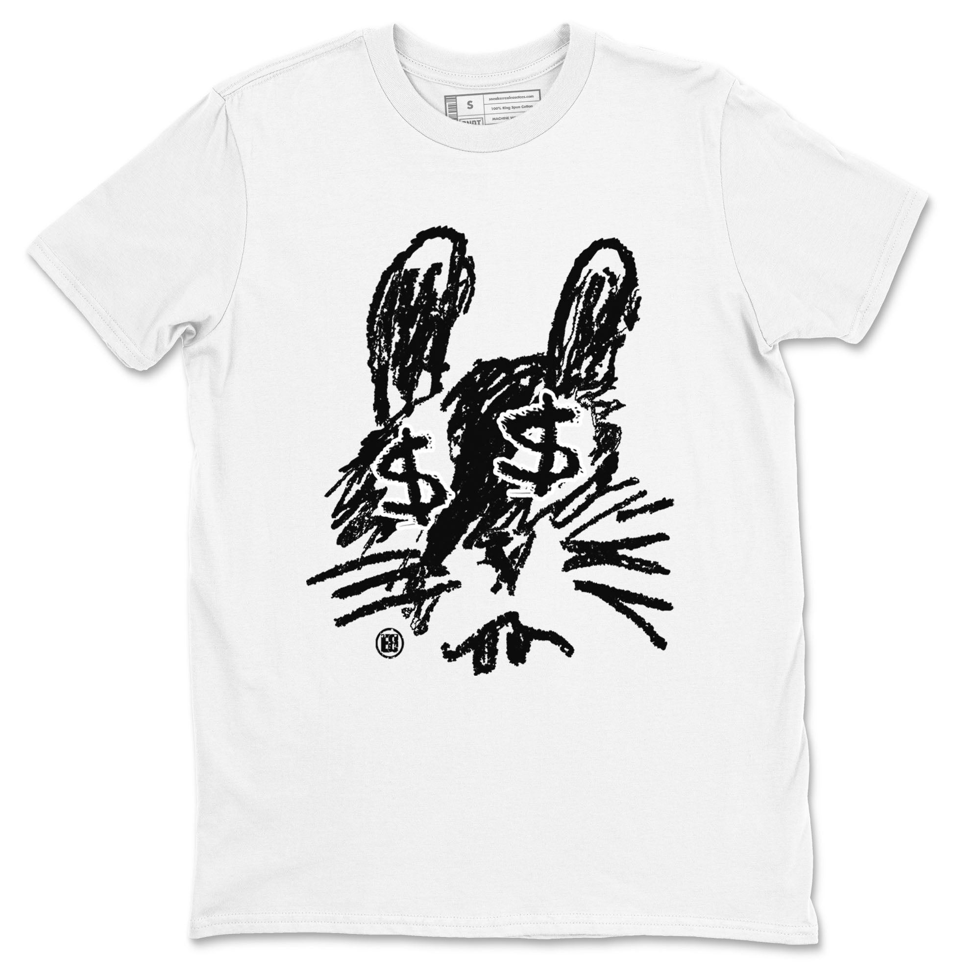 Crayon Bunny snkmatch Tees - Air Jordan 1 Black White