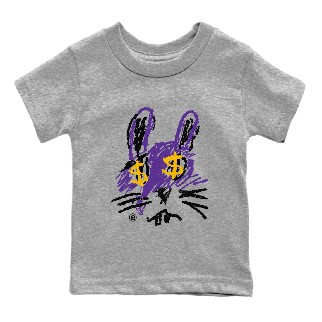 Crayon Bunny Kids Tops - Air Jordan 12 Field Purple