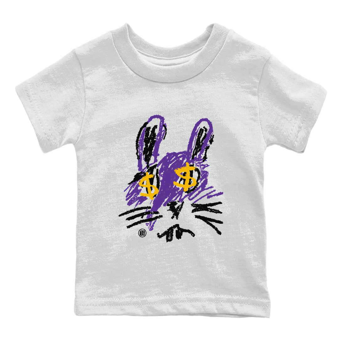 Crayon Bunny Kids Tops - Air Jordan 12 Field Purple