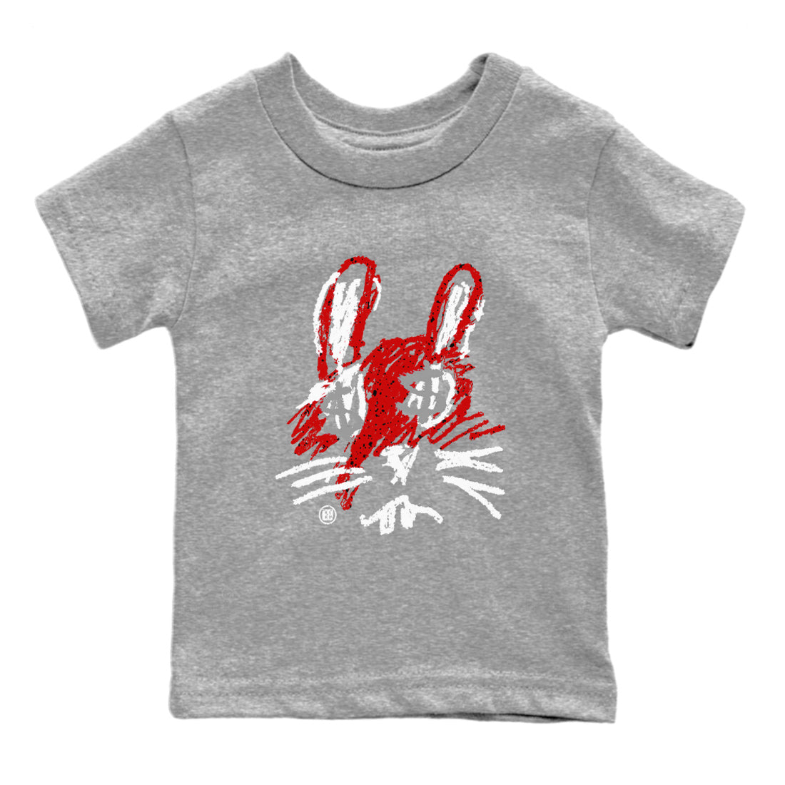 Crayon Bunny Kids Tops - Air Jordan 4 Red Cement