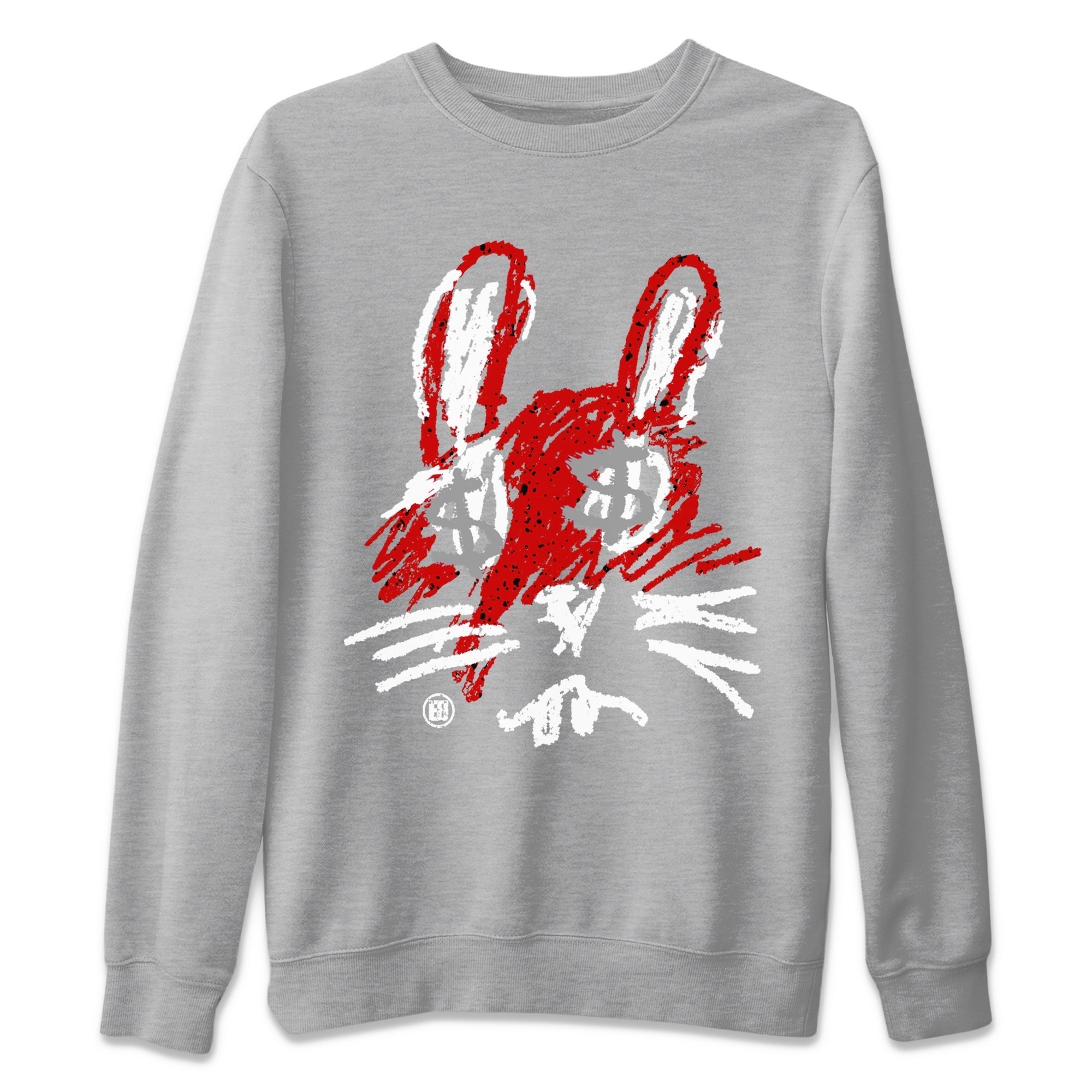 Crayon Bunny Unisex Tops - Air Jordan 4 Red Cement