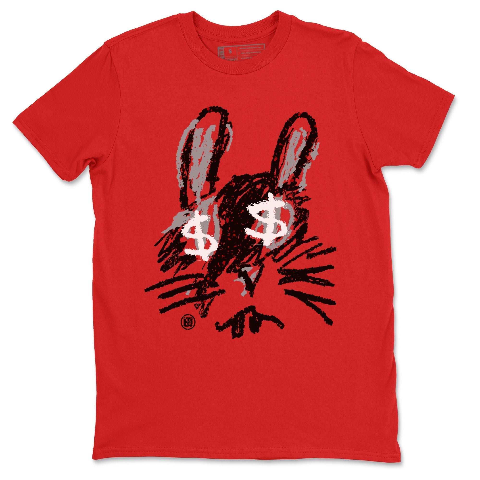 Crayon Bunny Unisex Tops - Air Jordan 4 Red Cement