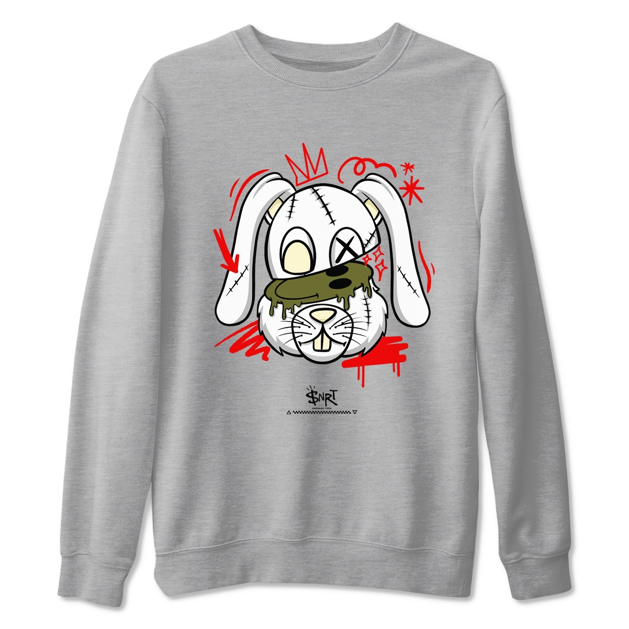Crazy Bunny snkmatch Tees - Air Jordan 1 Travis Scott Medium Olive