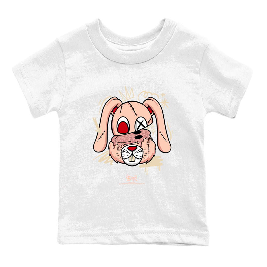 Crazy Bunny snkmatch Tees Kids - Air Jordan 3 Valentines Day