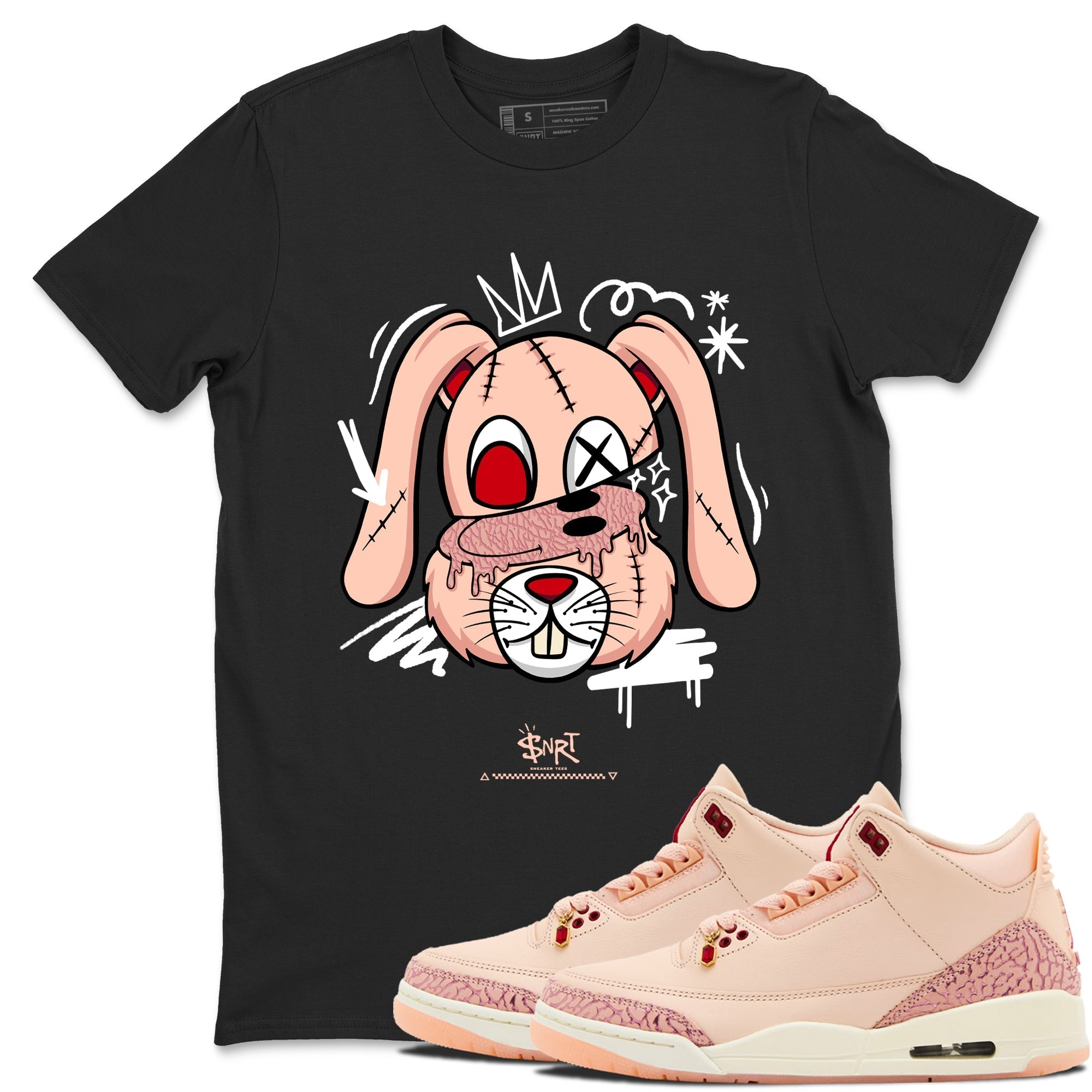 Crazy Bunny snkmatch Tees - Air Jordan 3 Valentines Day