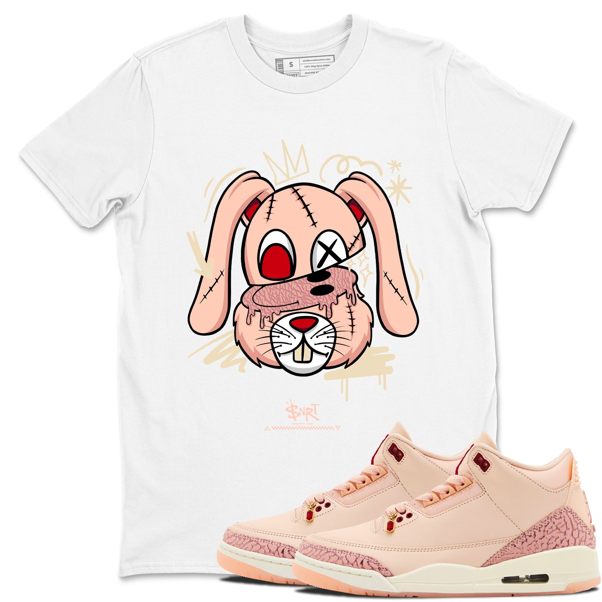 Crazy Bunny snkmatch Tees - Air Jordan 3 Valentines Day