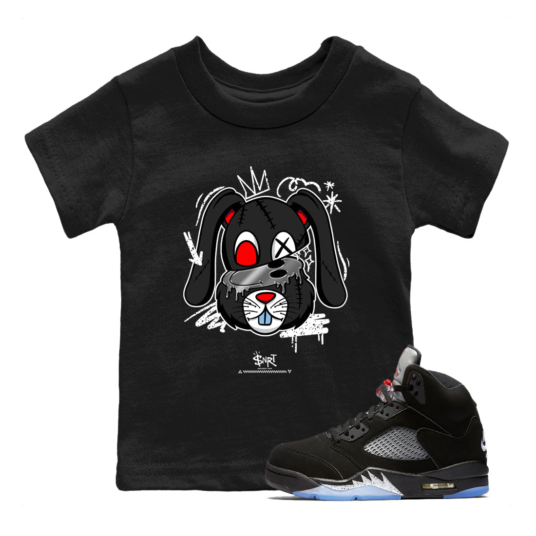 Crazy Bunny snkmatch Tees Kids - Air Jordan 5 Reimagined