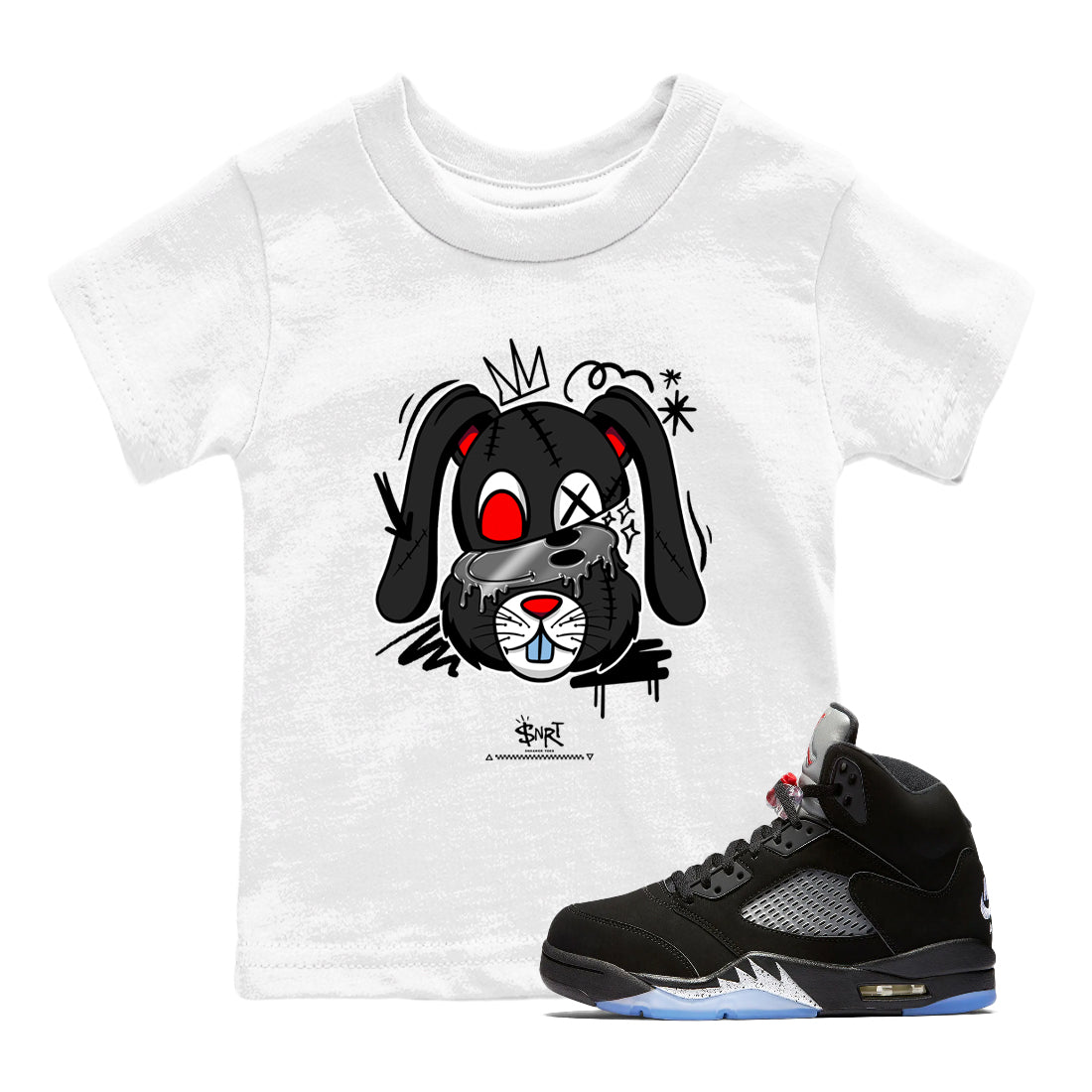 Crazy Bunny snkmatch Tees Kids - Air Jordan 5 Reimagined