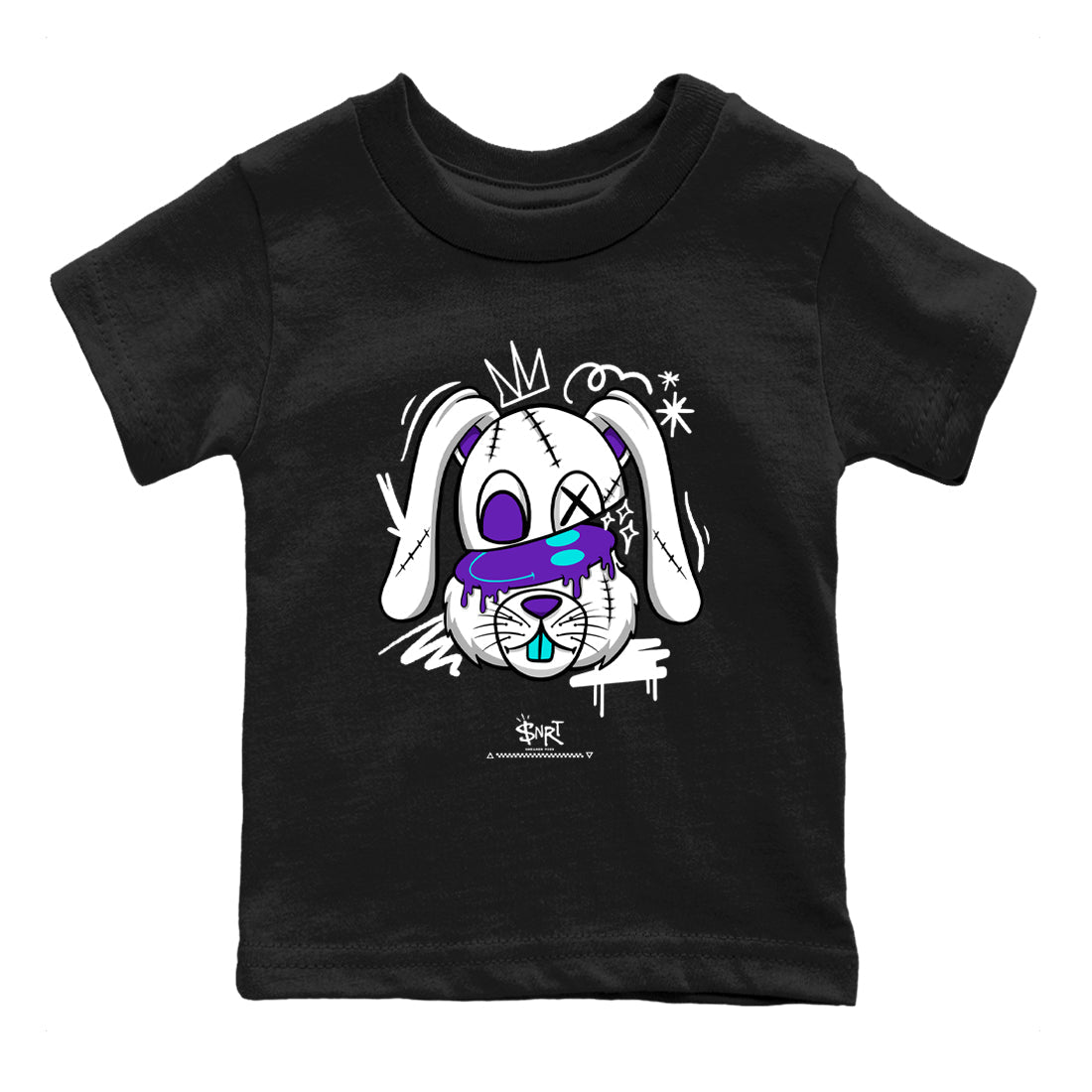 Crazy Bunny snkmatch Tees Kids - Air Jordan 5 Grape