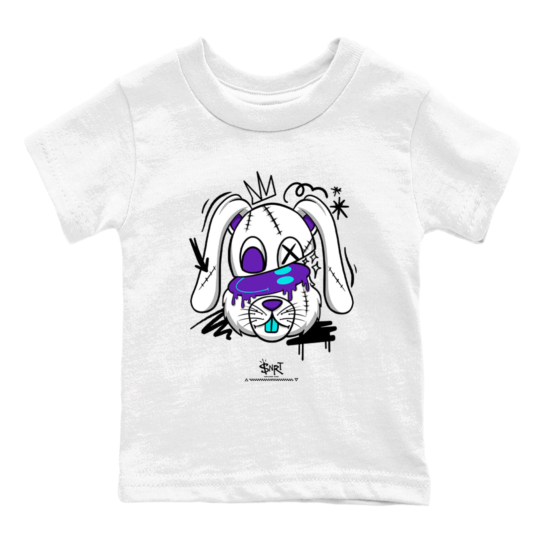 Crazy Bunny snkmatch Tees Kids - Air Jordan 5 Grape