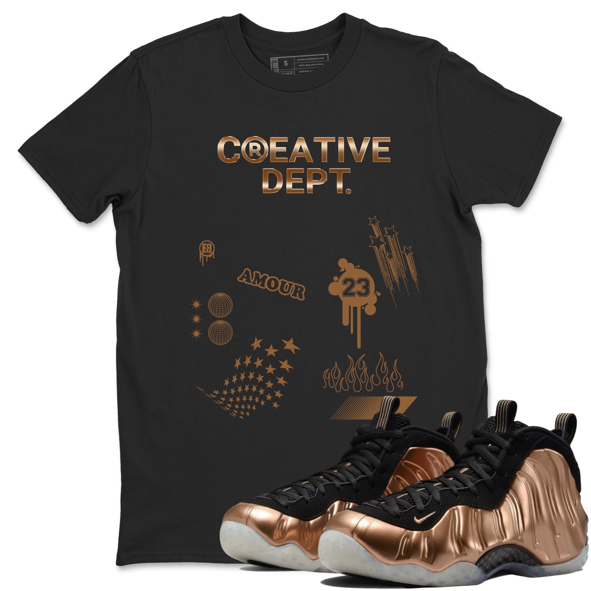 Creative Dept snkmatch Tees - Air Foamposite One Metallic Copper