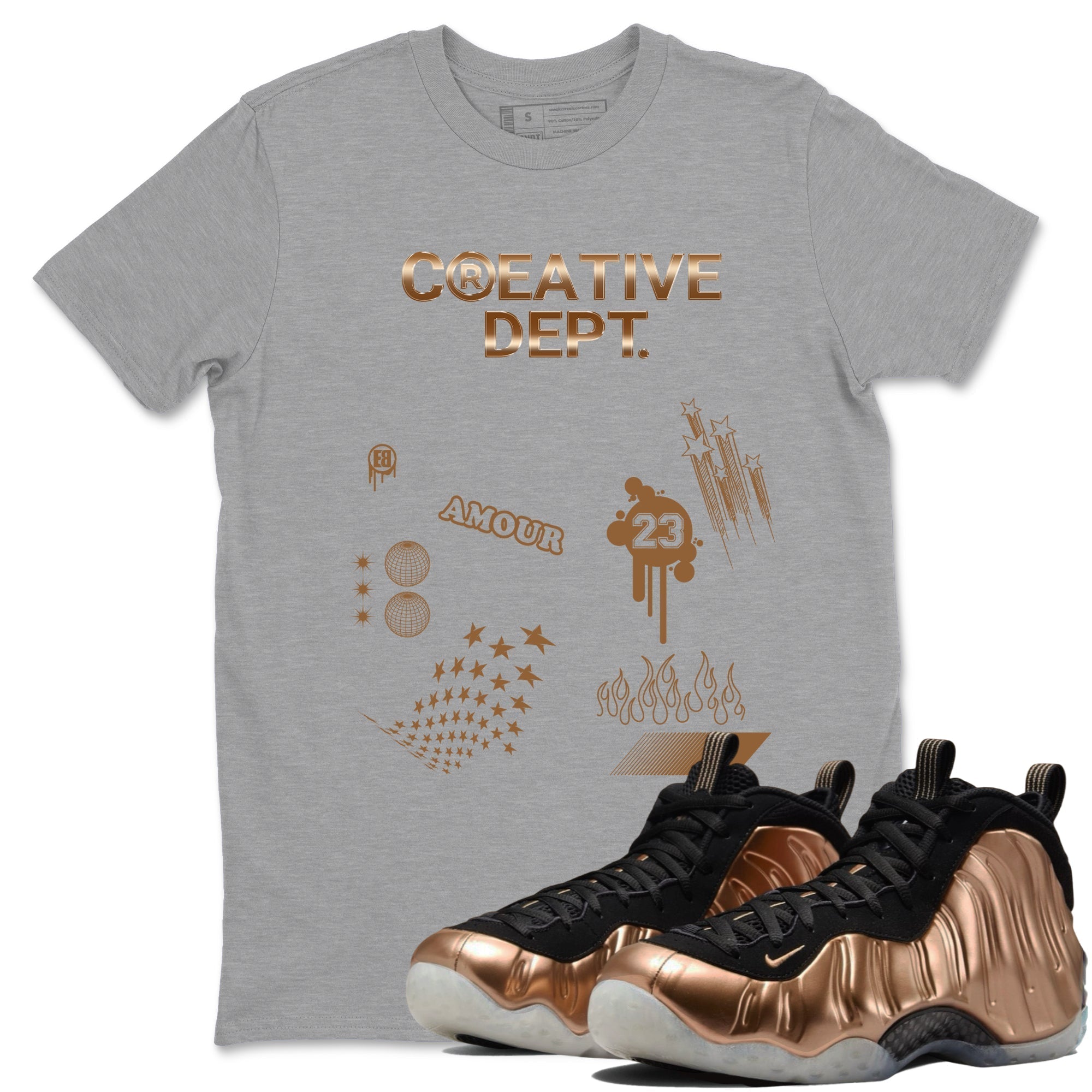 Creative Dept snkmatch Tees - Air Foamposite One Metallic Copper