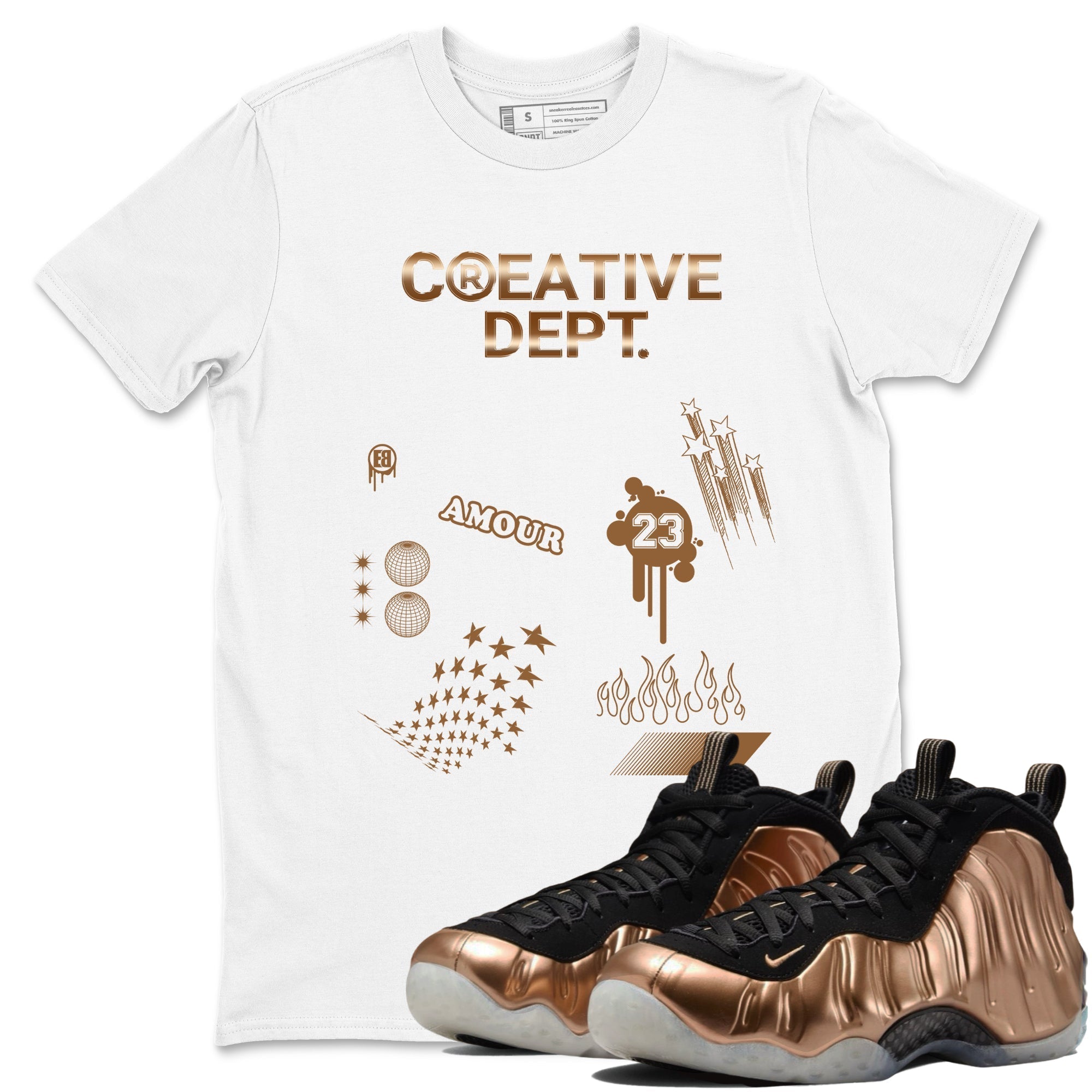 Creative Dept snkmatch Tees - Air Foamposite One Metallic Copper