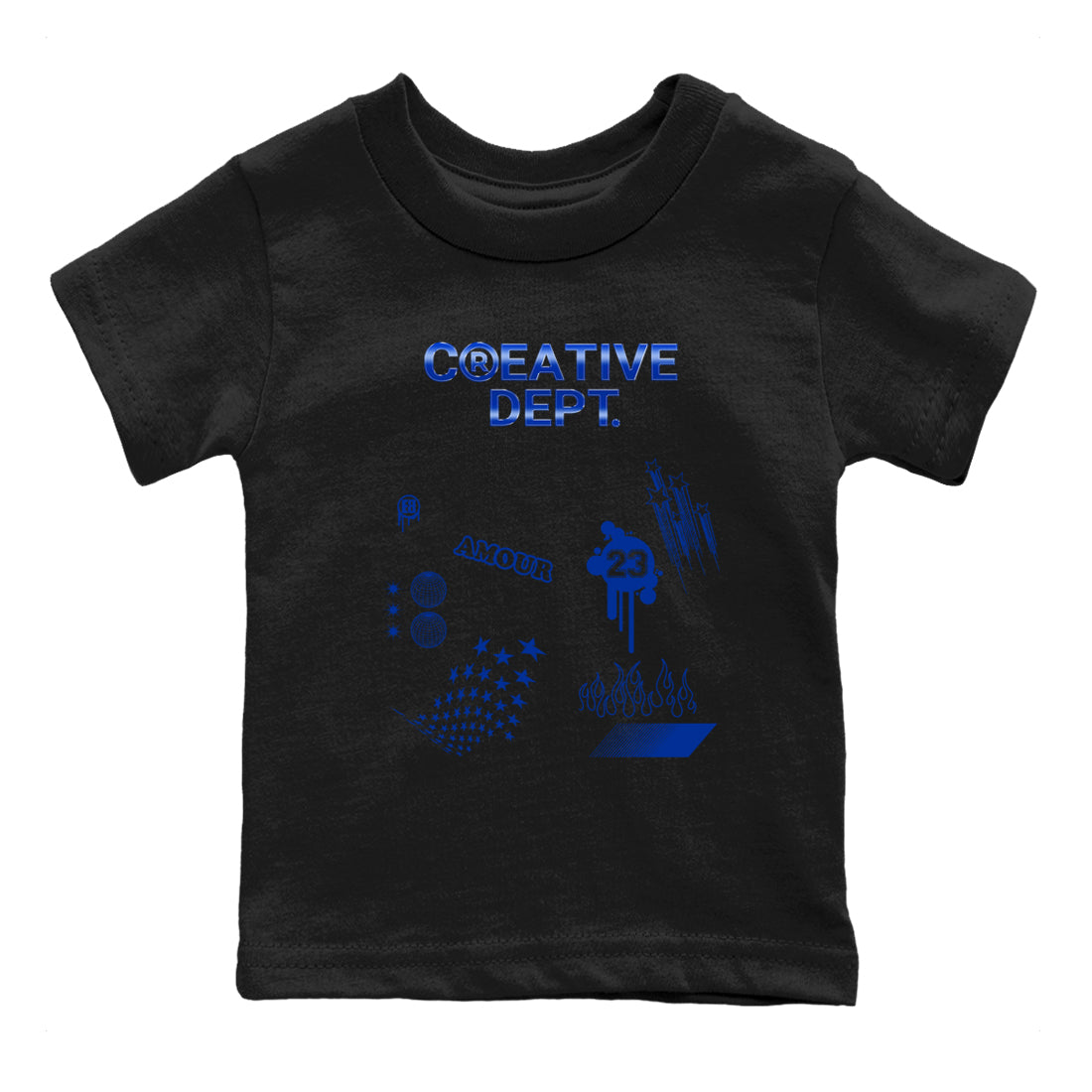 Creative Dept snkmatch Tees Kids - Air Foamposite One Royal