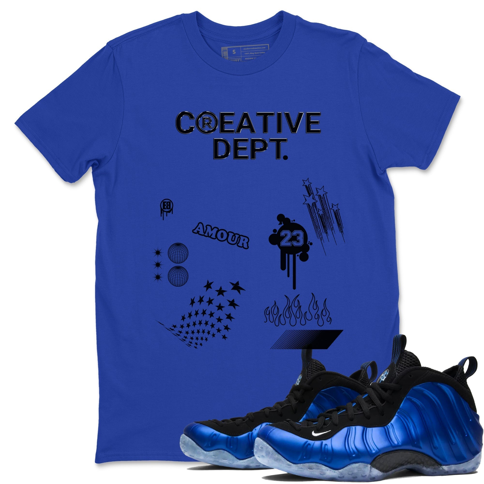 Creative Dept snkmatch Tees - Air Foamposite One Royal