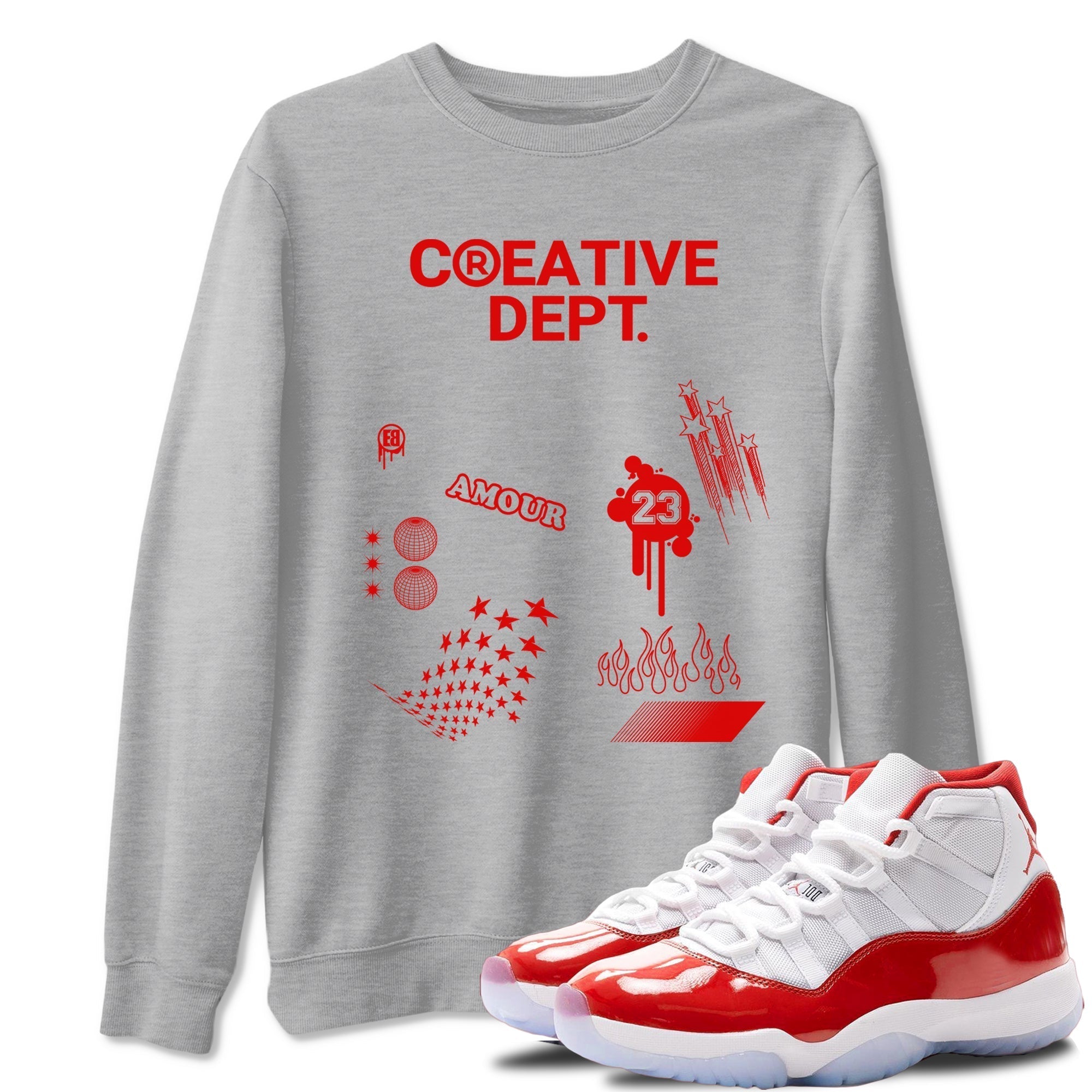 Creative Dept snkmatch Tees - Air Jordan 11 Cherry