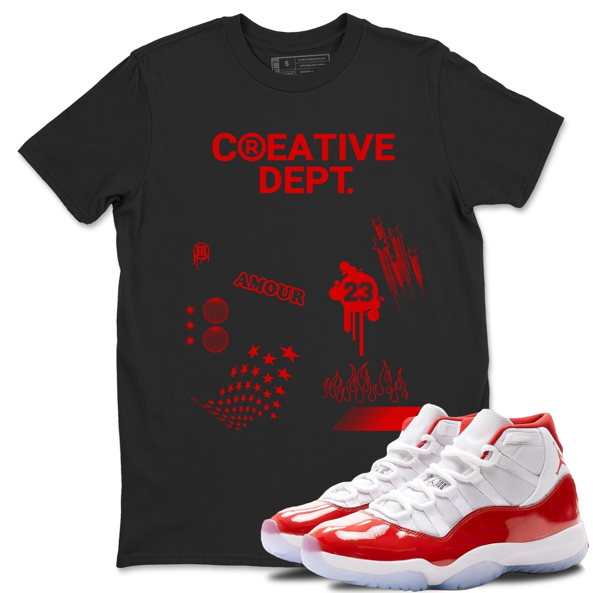 Creative Dept snkmatch Tees - Air Jordan 11 Cherry