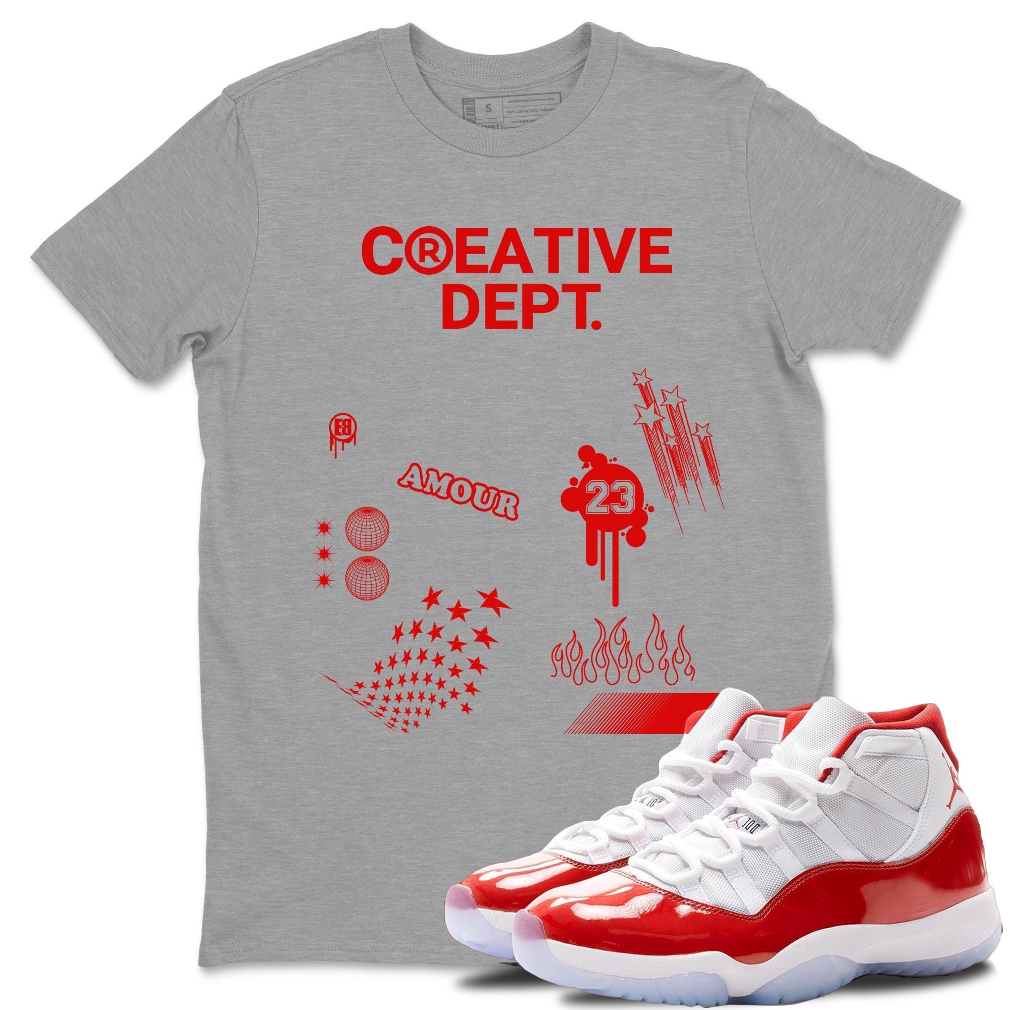 Creative Dept snkmatch Tees - Air Jordan 11 Cherry