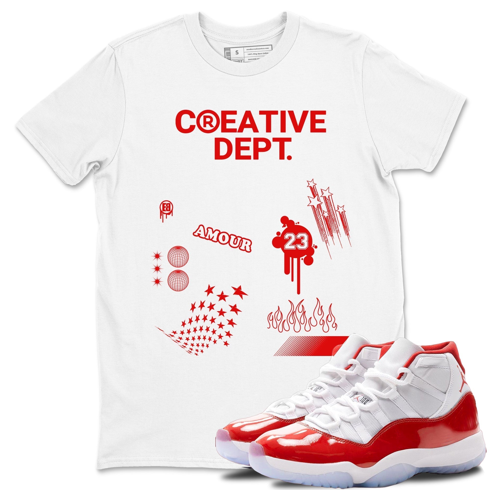 Creative Dept snkmatch Tees - Air Jordan 11 Cherry