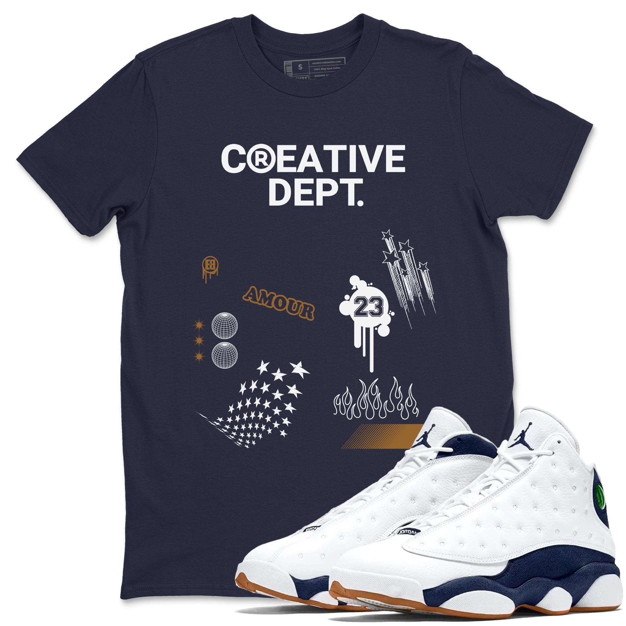 Creative Dept snkmatch Tees - Air Jordan 13 Midnight Navy