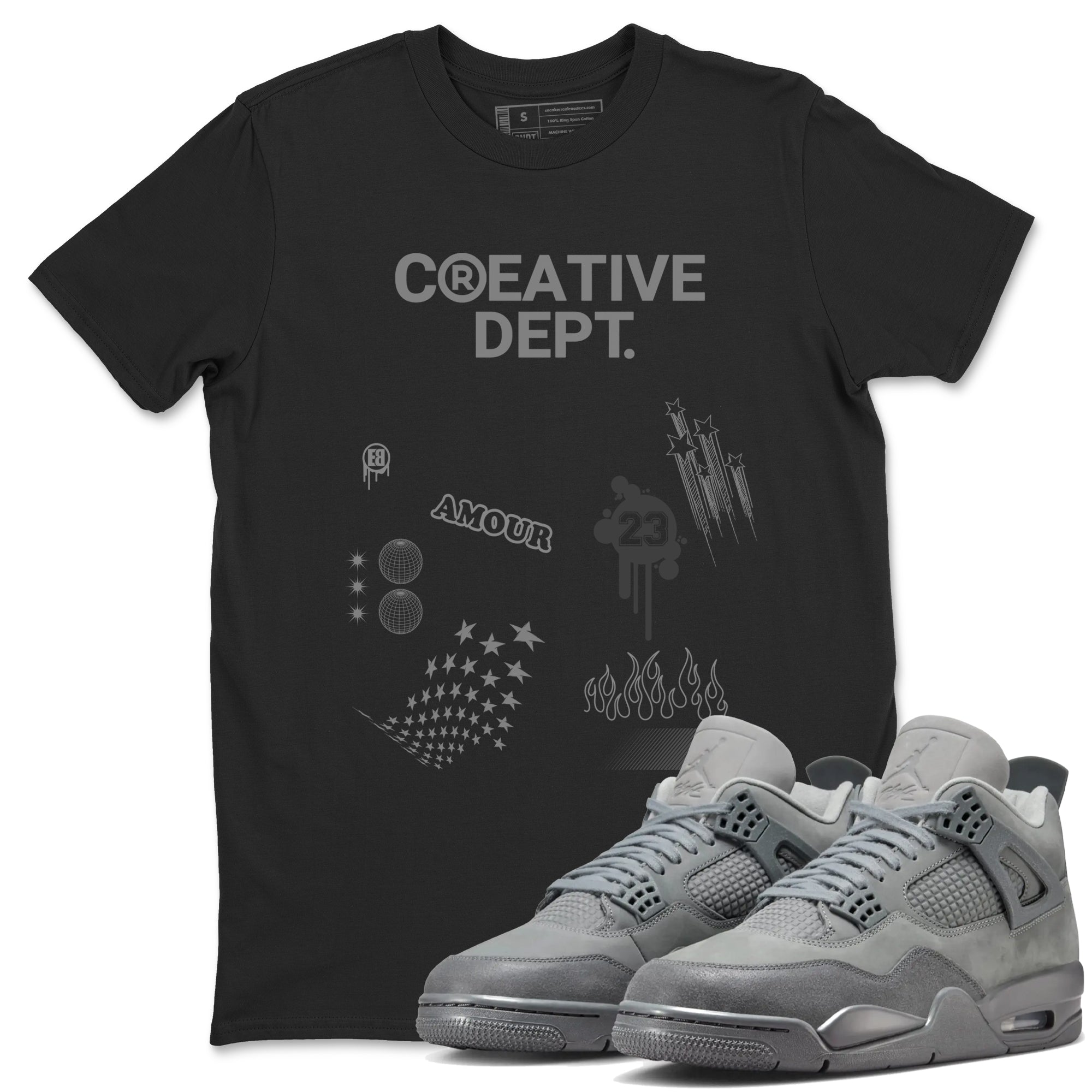 Creative Dept snkmatch Tees - Air Jordan 4 Wet Cement