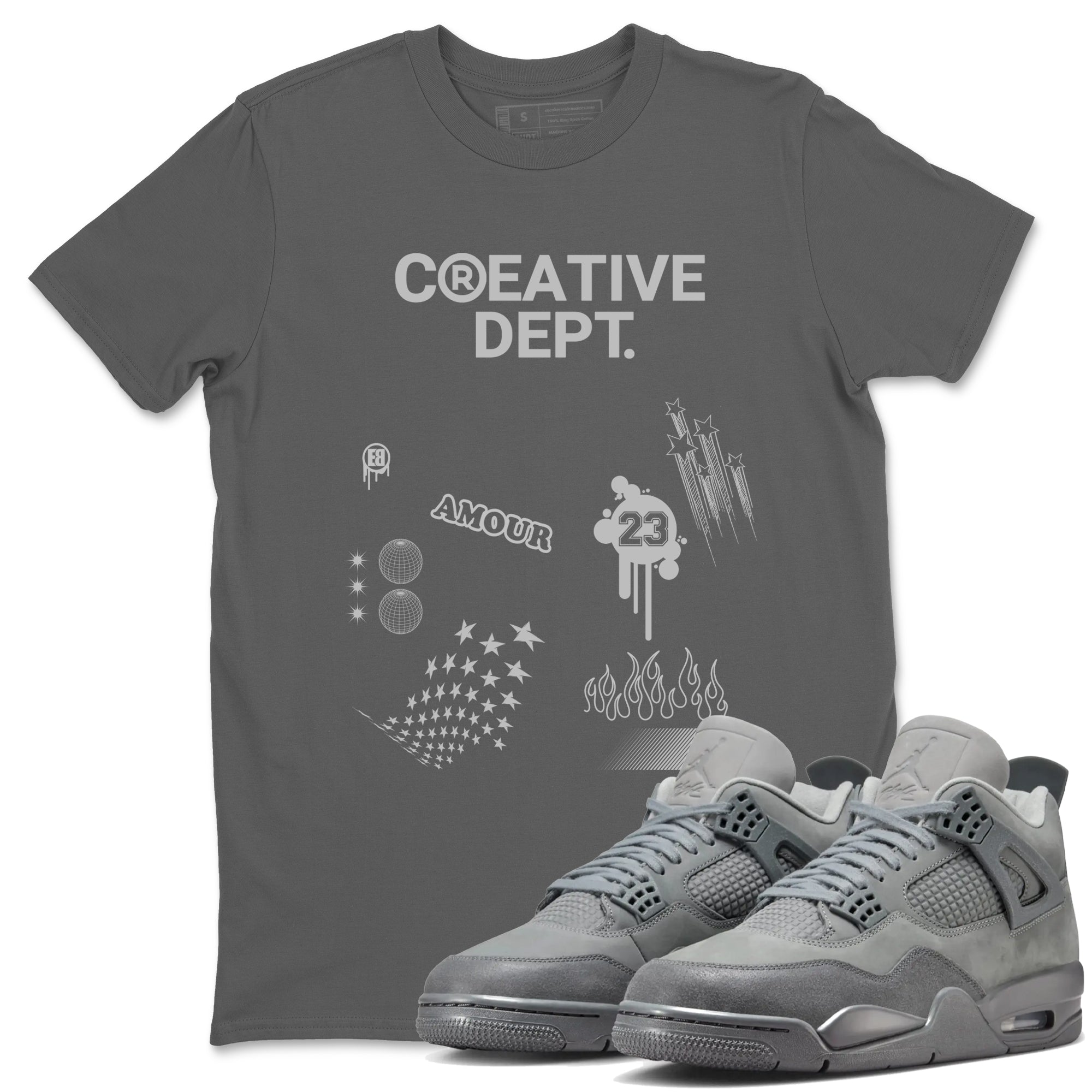 Creative Dept snkmatch Tees - Air Jordan 4 Wet Cement