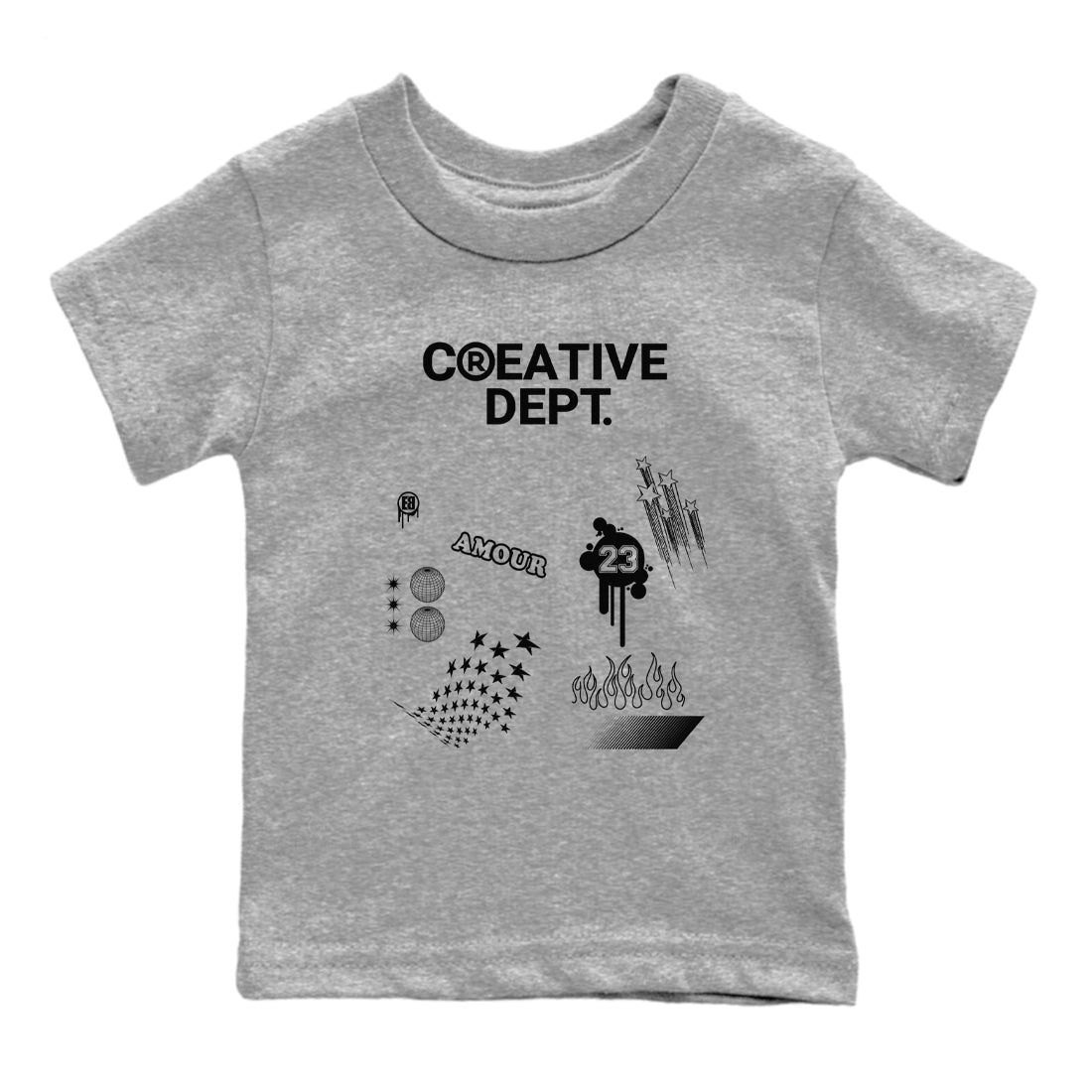 Creative Dept snkmatch Tees Kids - Air Jordan 4 White Thunder