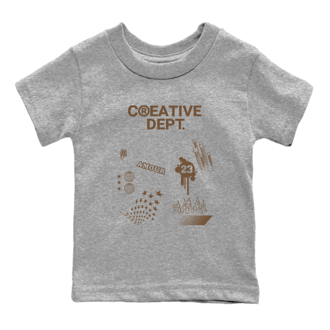 Creative Dept snkmatch Tees Kids - Jordan Jumpman Jack Travis Scott Dark Mocha