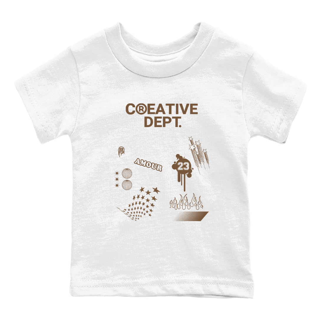 Creative Dept snkmatch Tees Kids - Jordan Jumpman Jack Travis Scott Dark Mocha