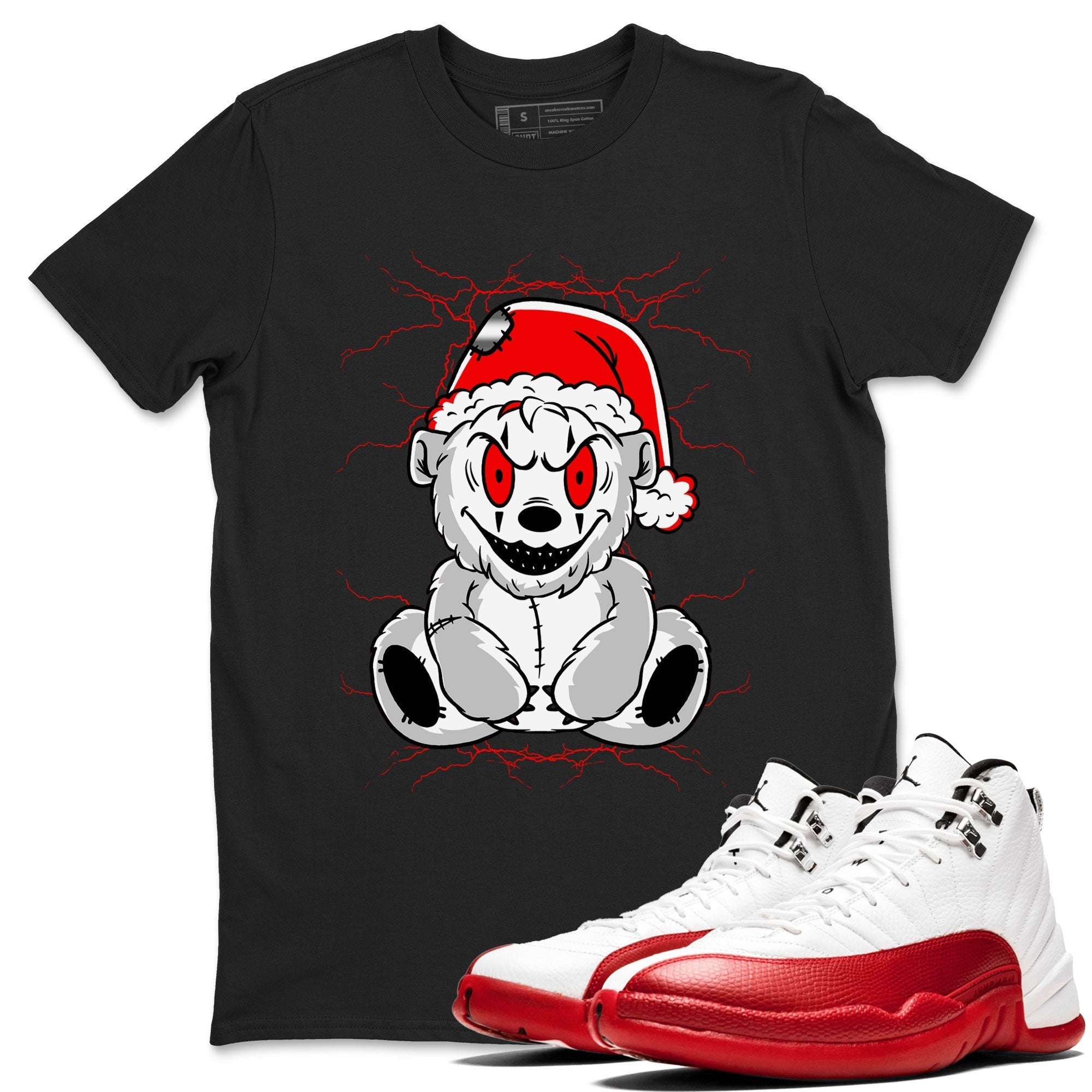 Creepy Bear snkmatch Tee - Air Jordan 12 Cherry