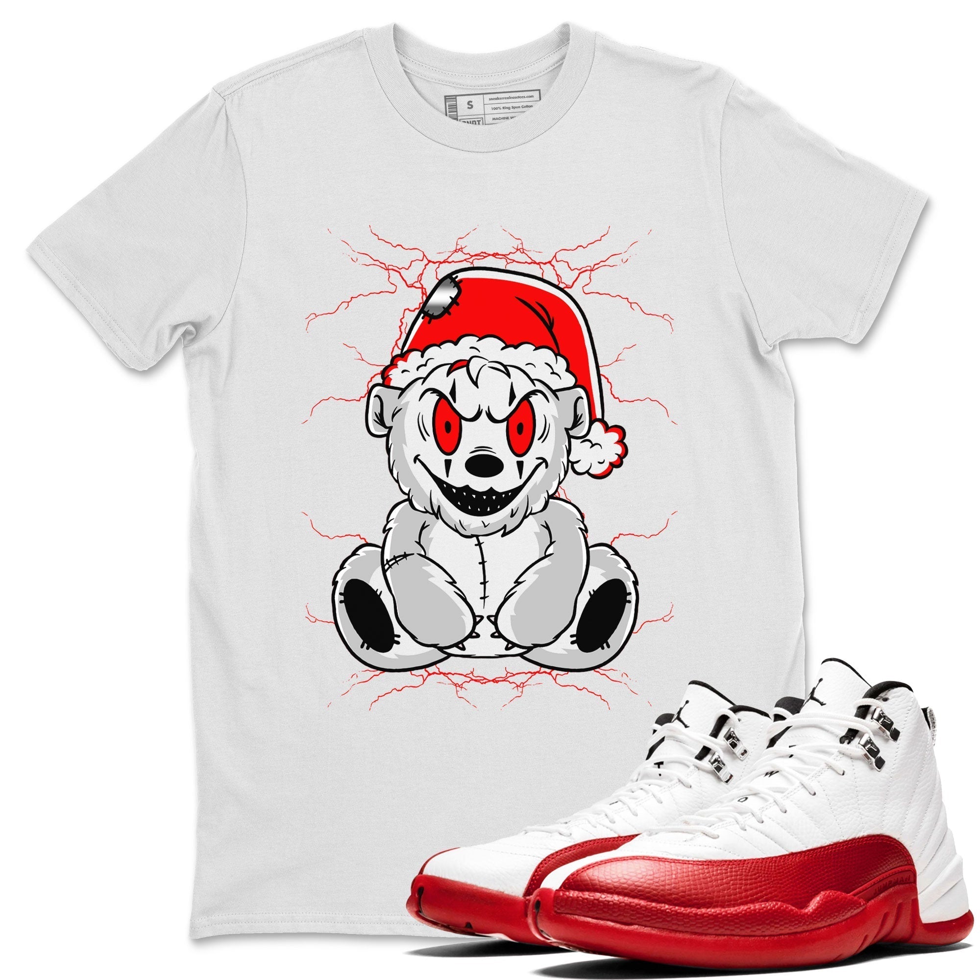 Creepy Bear snkmatch Tee - Air Jordan 12 Cherry