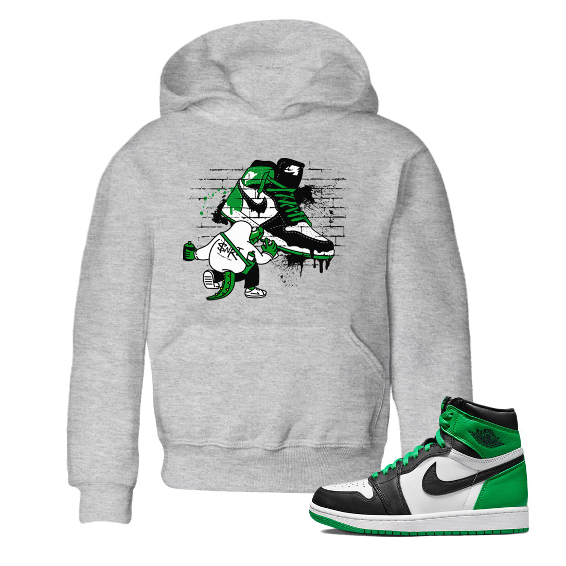 Crocodile Artist Kids Tops - Air Jordan 1 Celtics