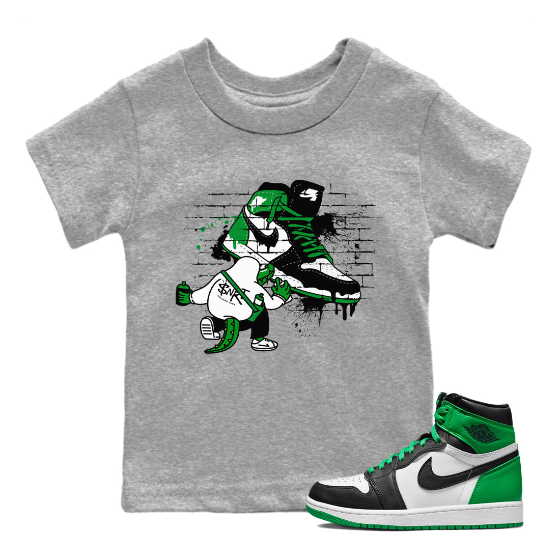 Crocodile Artist Kids Tops - Air Jordan 1 Celtics