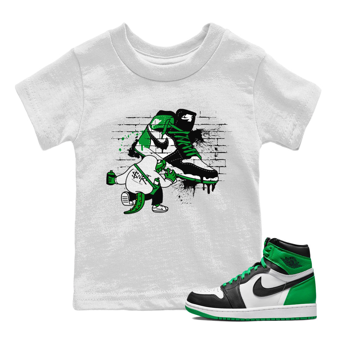 Crocodile Artist Kids Tops - Air Jordan 1 Celtics