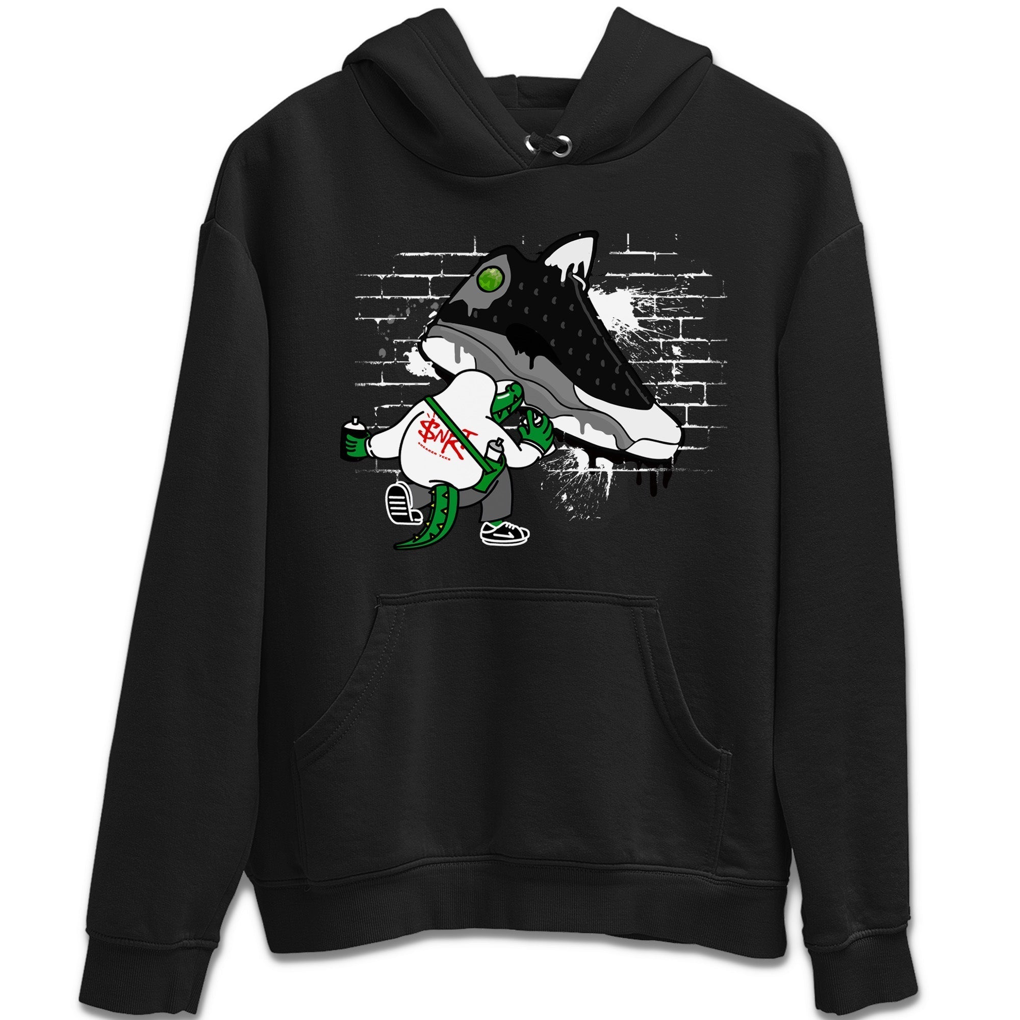 Crocodile Artist Unisex Tops - Air Jordan 13 Black Flint