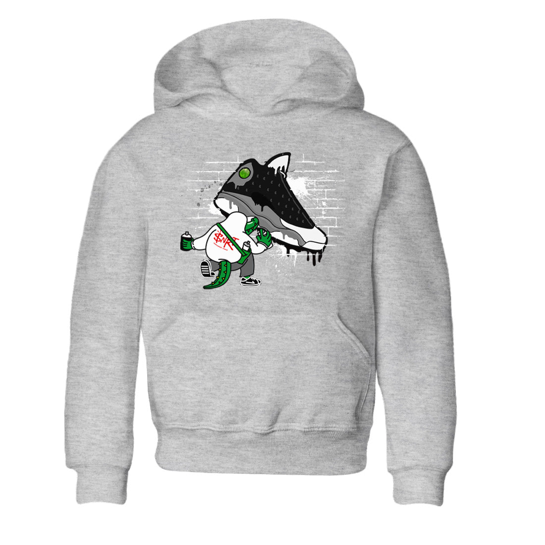 Crocodile Artist Kids Tops - Air Jordan 13 Black Flint