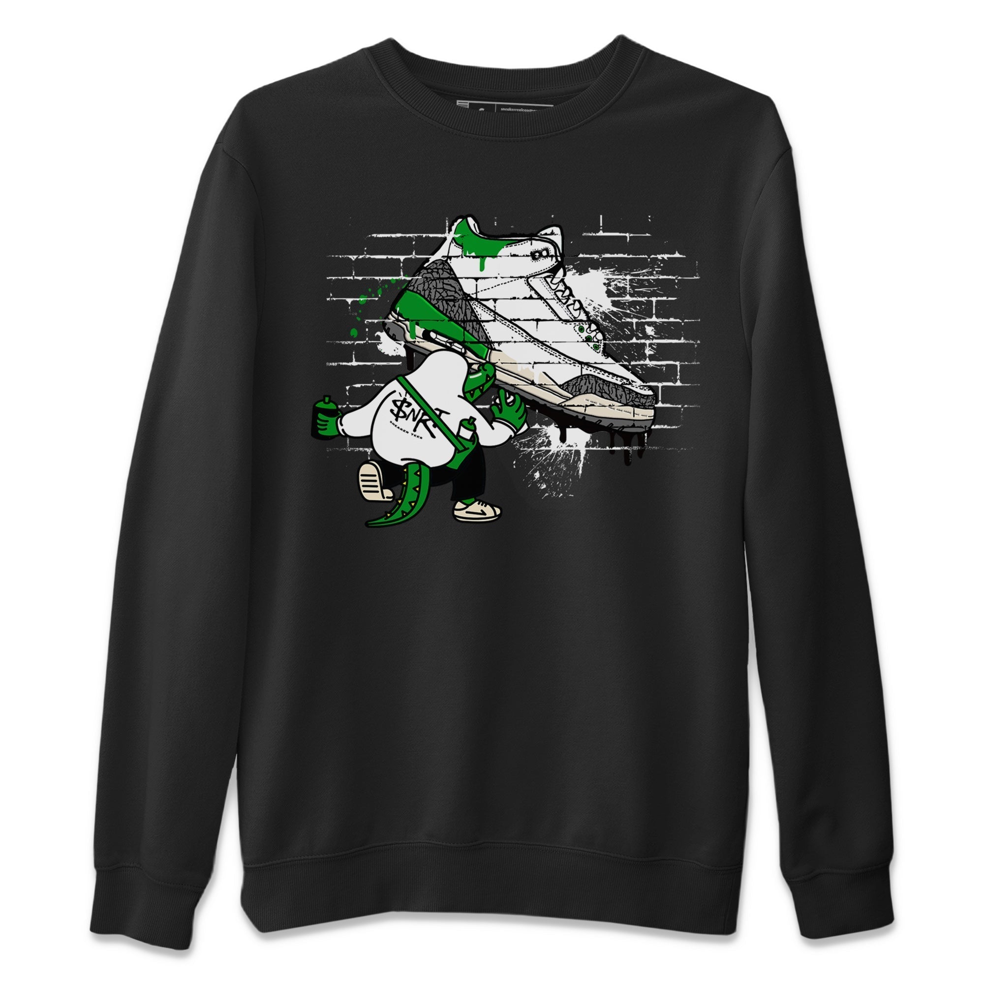 Crocodile Artist Unisex Tops - Air Jordan 3 Lucky Green
