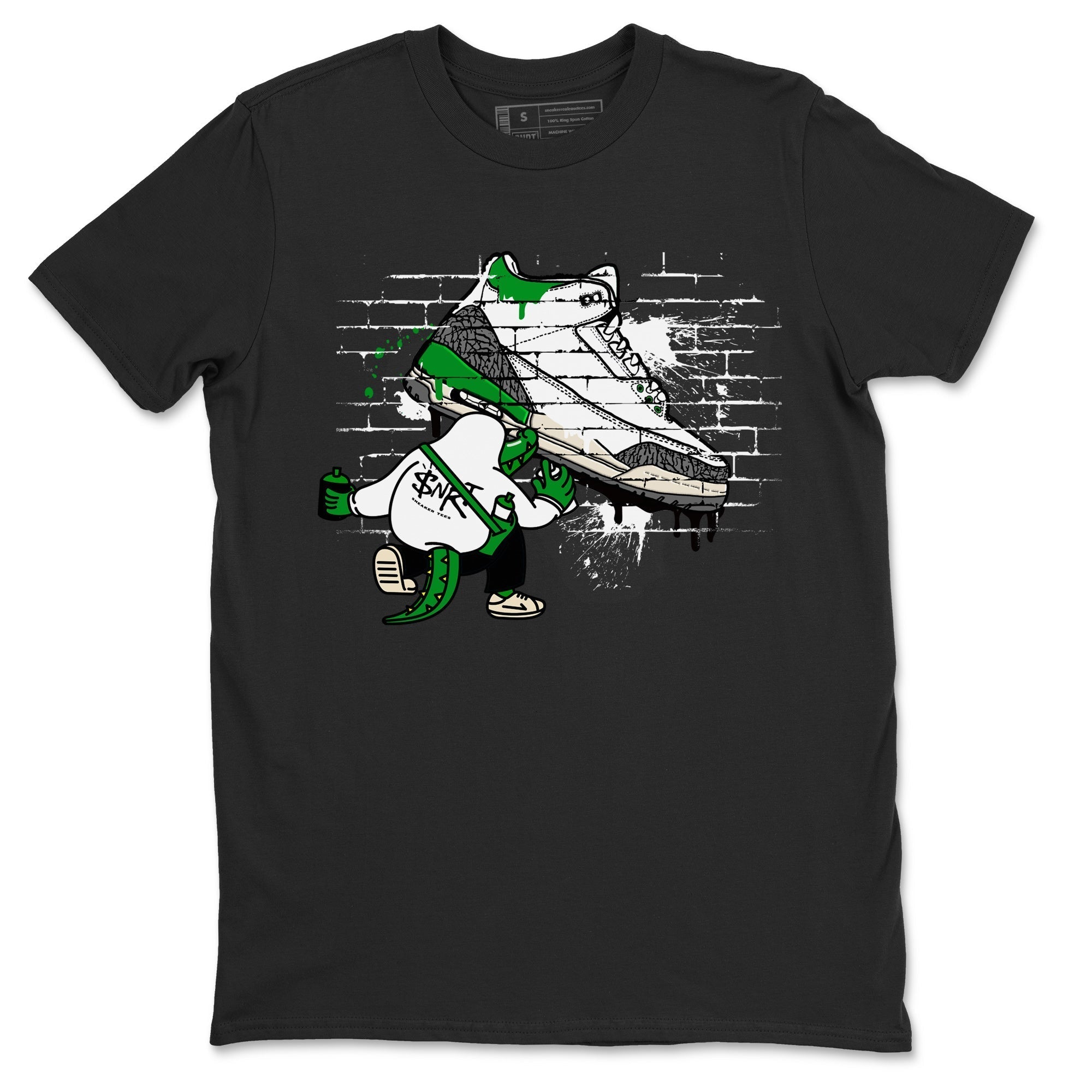 Crocodile Artist Unisex Tops - Air Jordan 3 Lucky Green