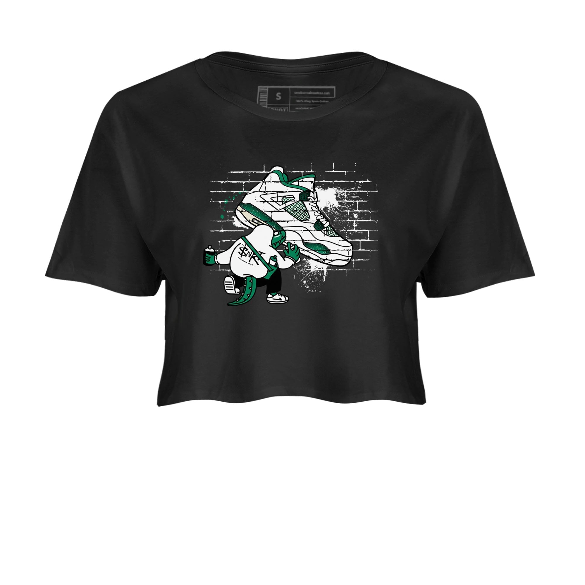 Crocodile Artist snkmatch Women's Top - Air Jordan 4 Oxidized Green