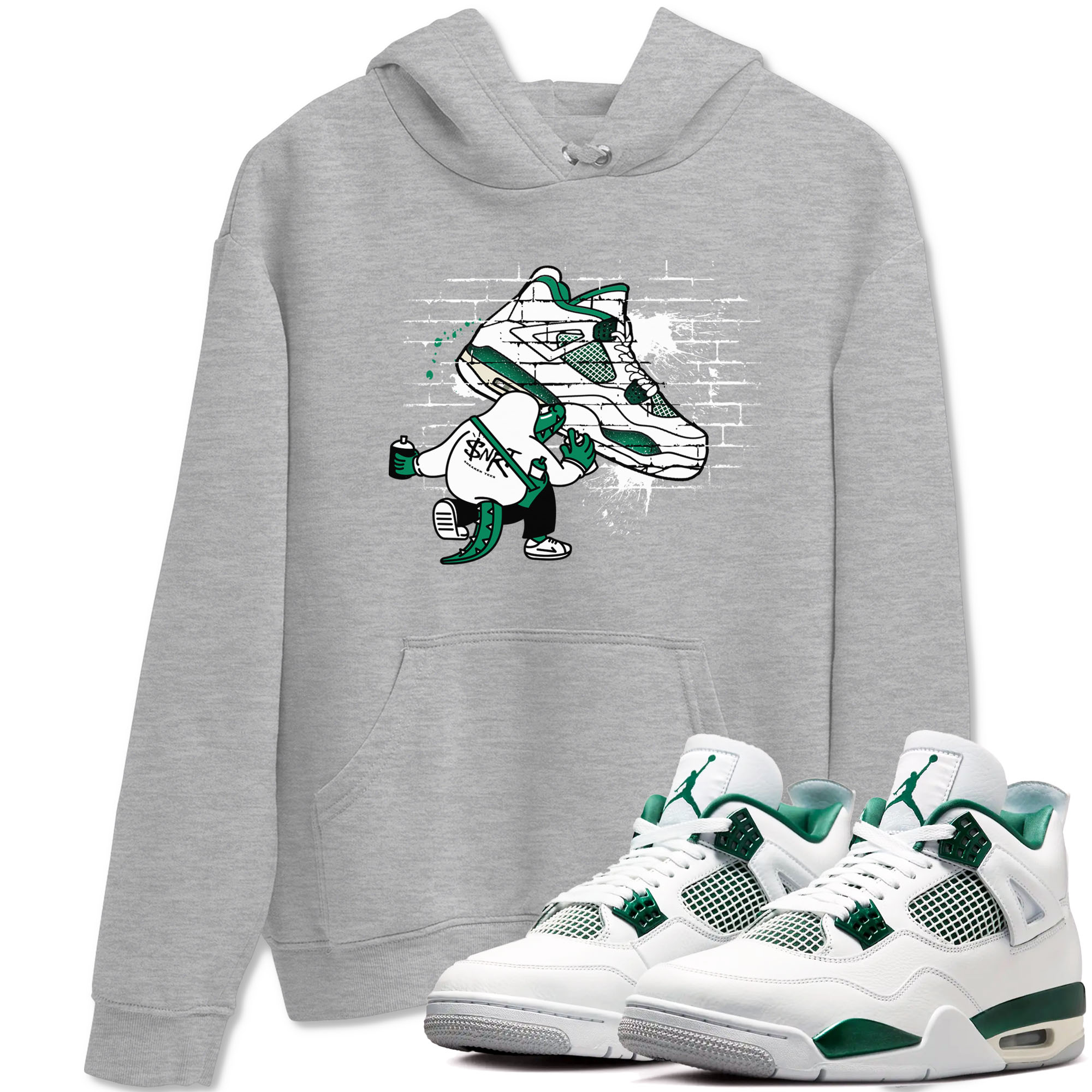 Crocodile Artist snkmatch Tees - Air Jordan 4 Oxidized Green