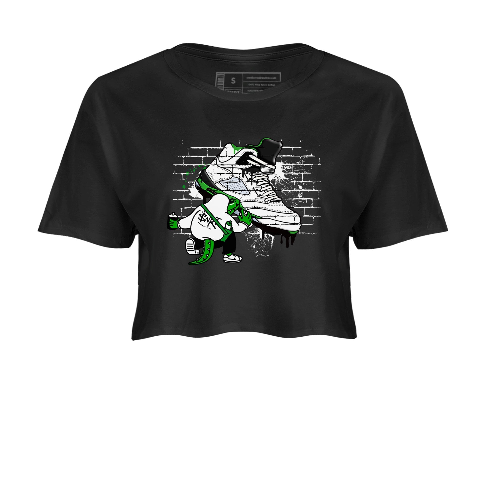 Crocodile Artist snkmatch Women's Top - Air Jordan 5 Lucky Green