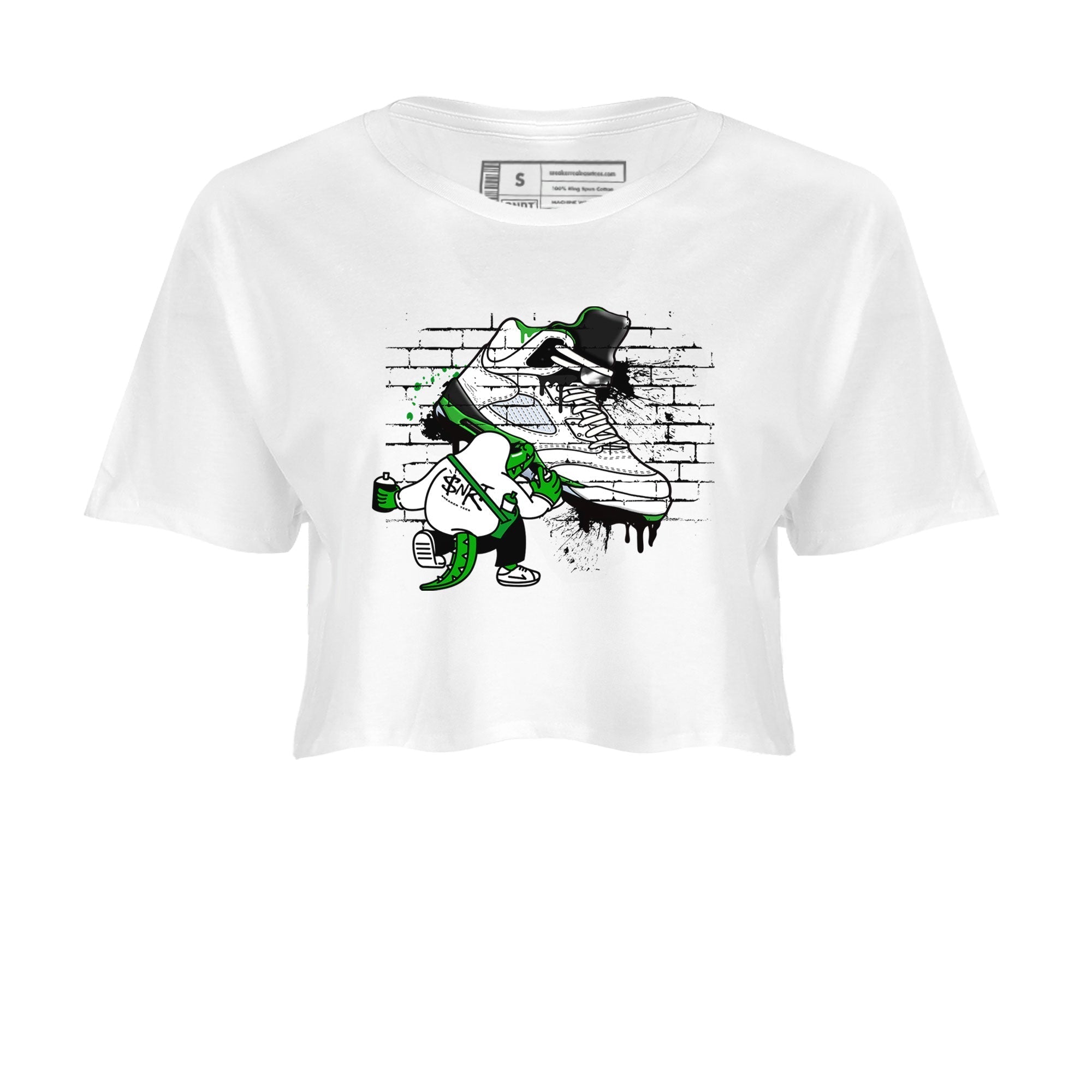Crocodile Artist snkmatch Women's Top - Air Jordan 5 Lucky Green