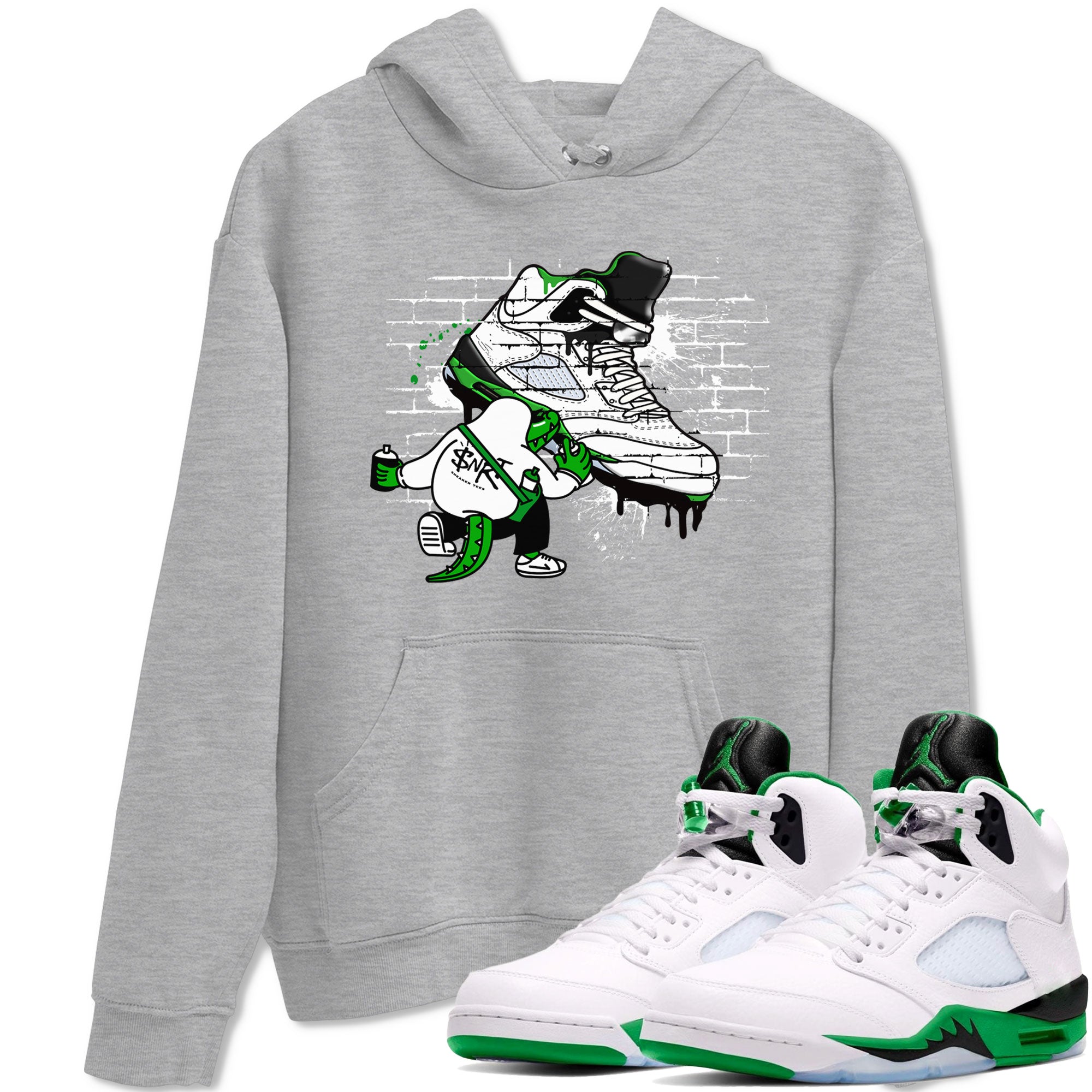 Crocodile Artist snkmatch Tee - Air Jordan 5 Lucky Green