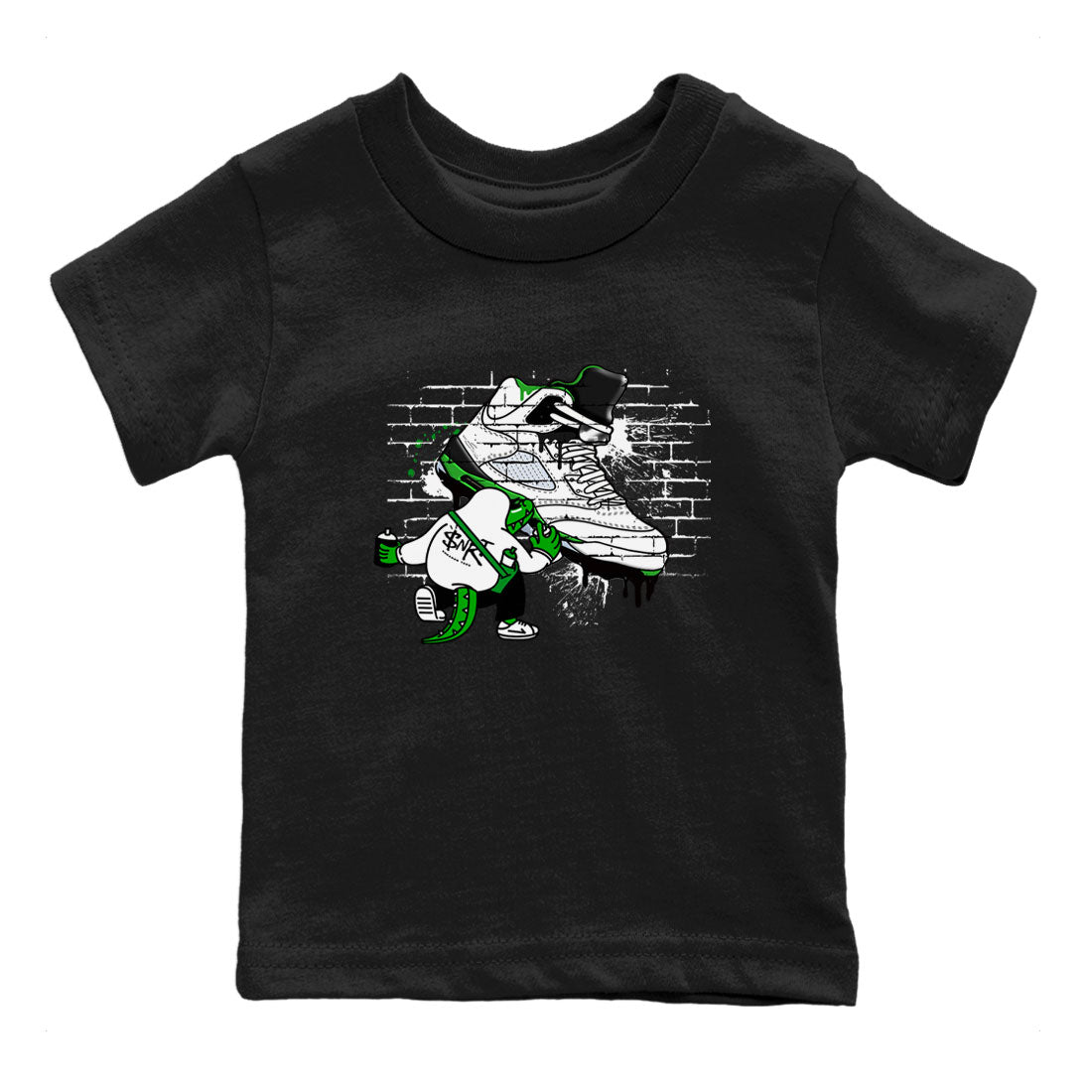 Crocodile Artist snkmatch Tee Kids - Air Jordan 5 Lucky Green