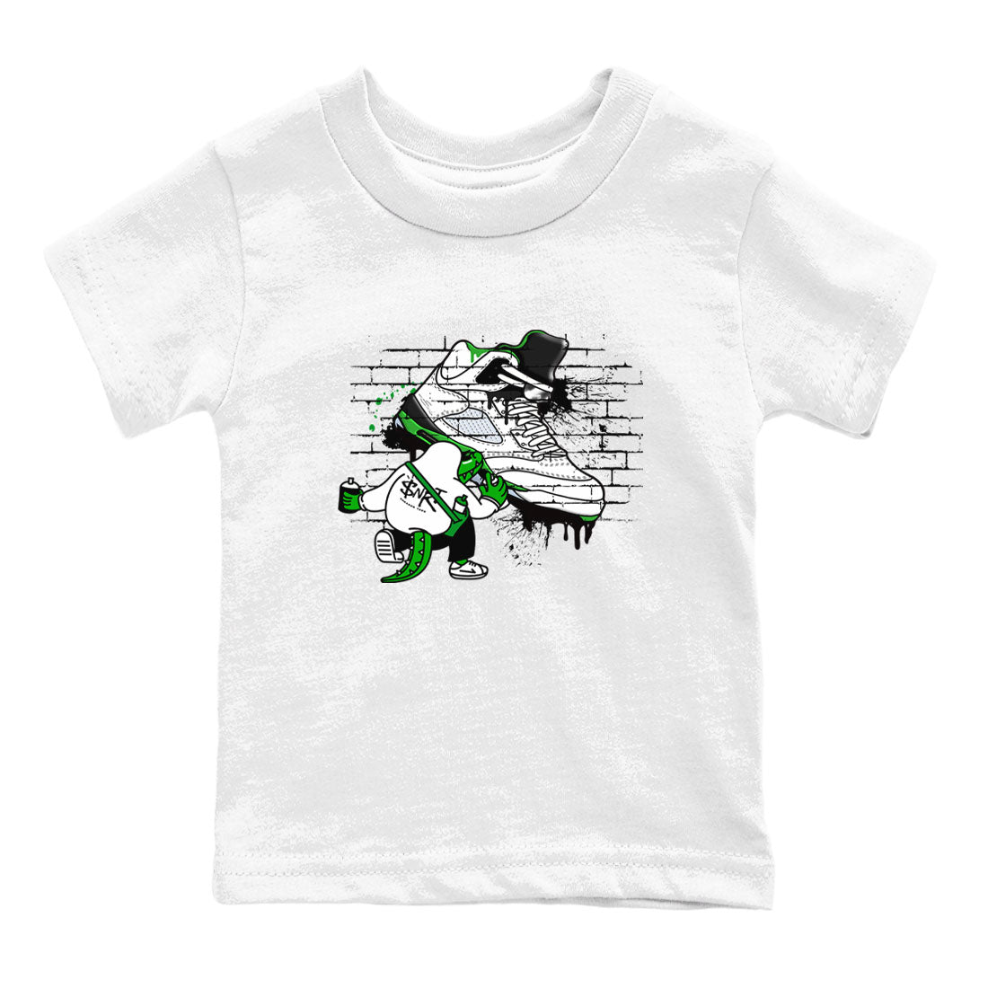 Crocodile Artist snkmatch Tee Kids - Air Jordan 5 Lucky Green