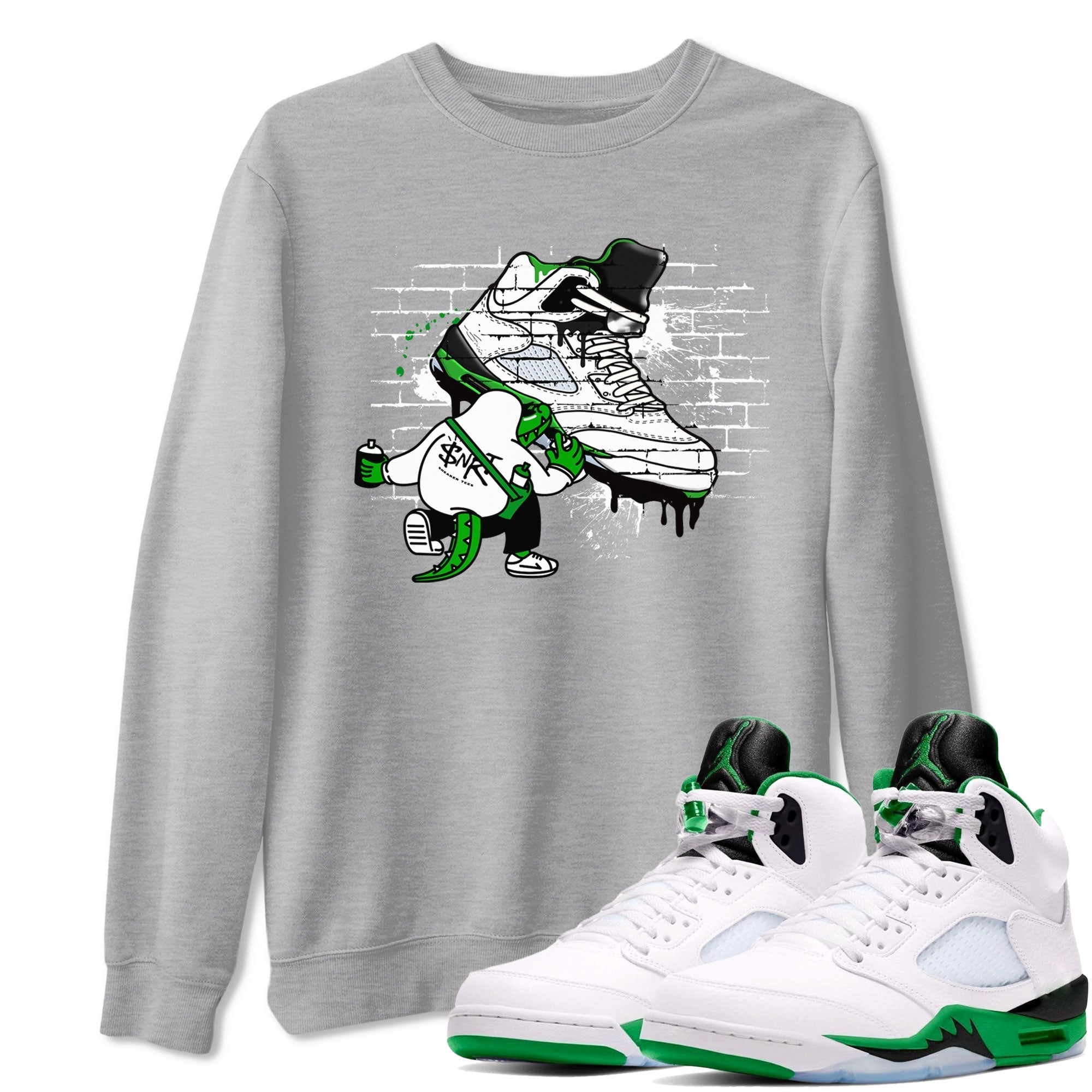 Crocodile Artist snkmatch Tee - Air Jordan 5 Lucky Green